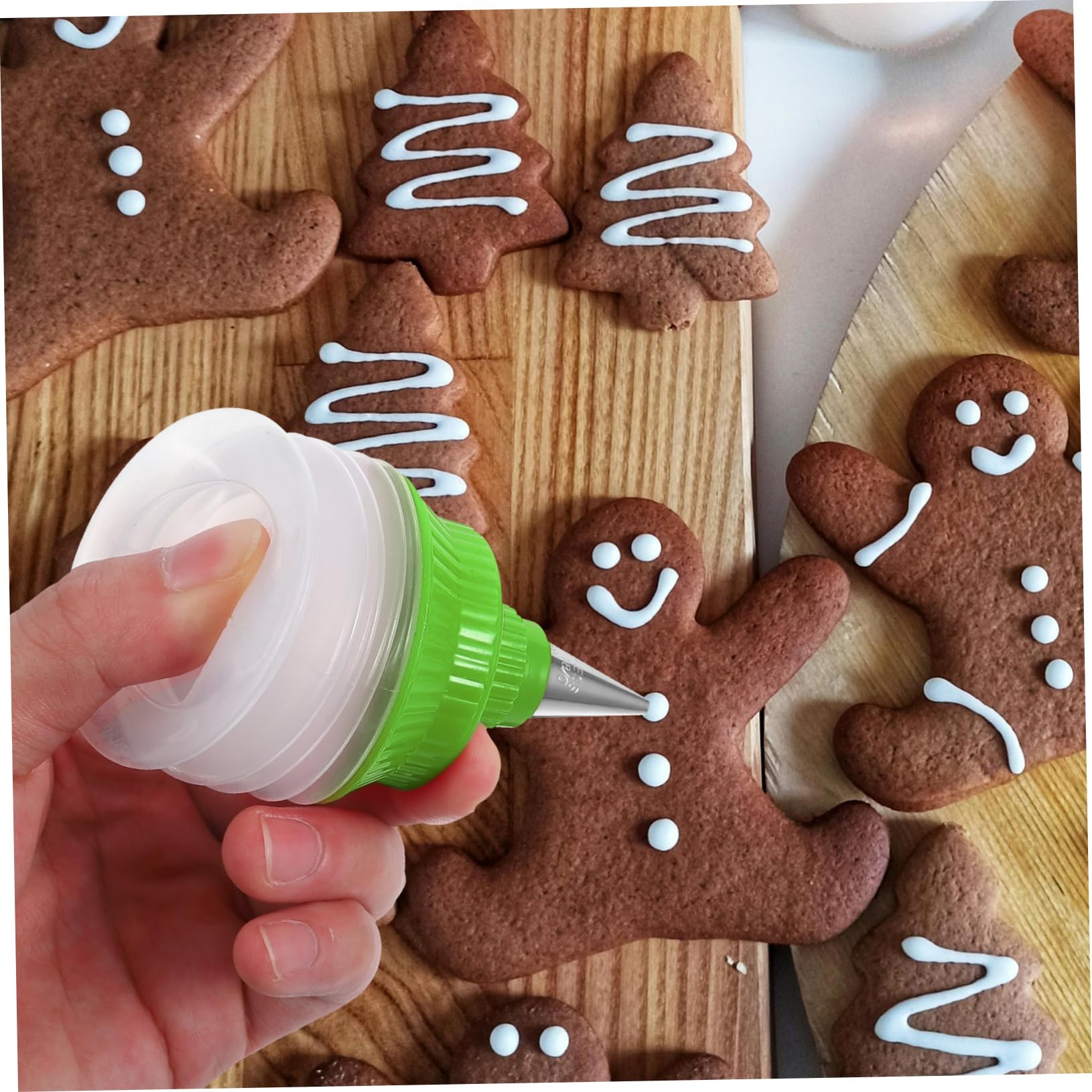 SOIMISS 2 Stück Spritzflaschen aus Sicherem Material Zuckergussflasche zum Kekse Verzieren Kuchendeko Wiederverwendbar für Backzubehör Zufällige Farbe