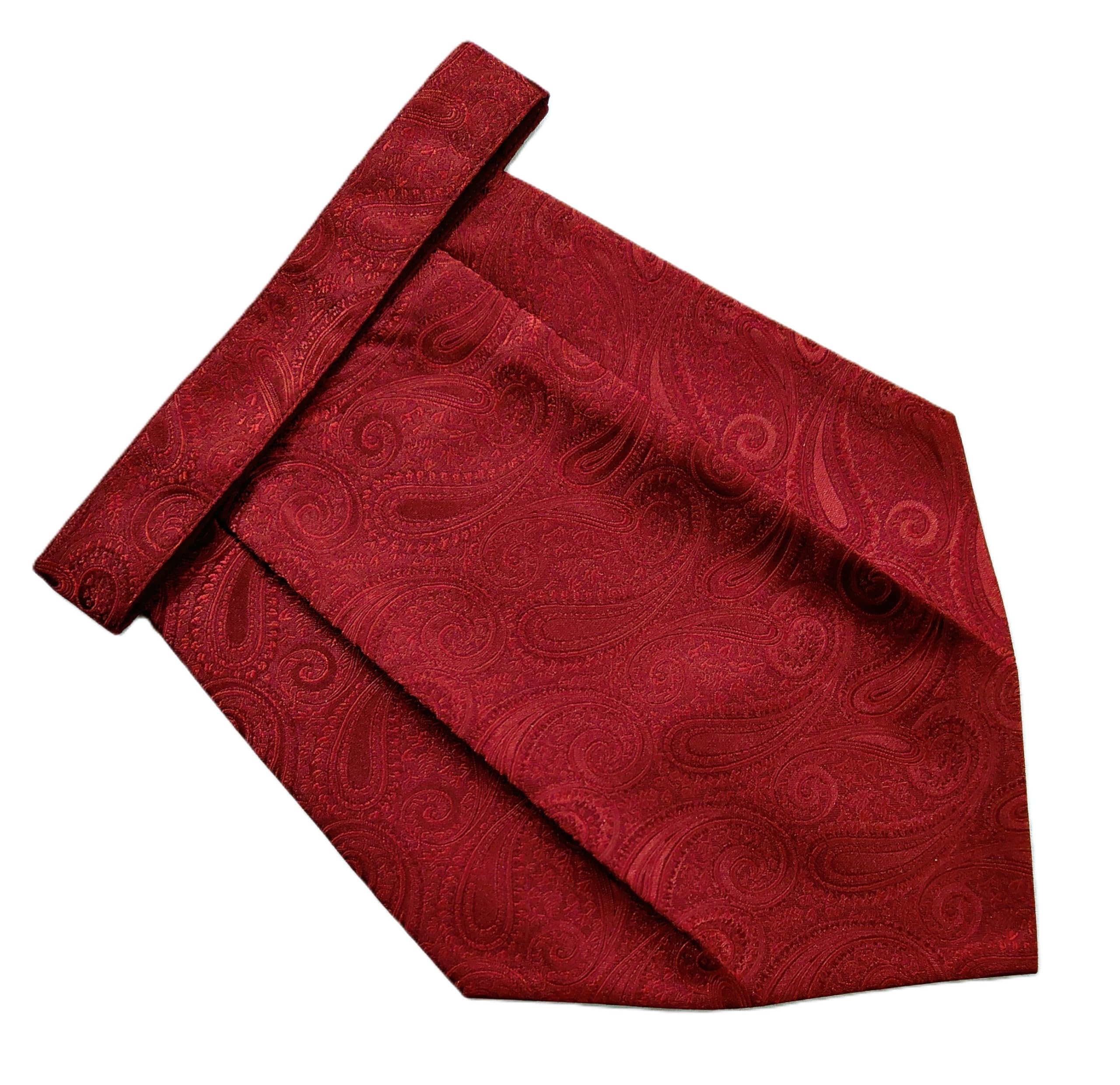 France Mens Paisley Cravat Ascot Neck Tie Free Size Microfiber Fabric Color-image-19
