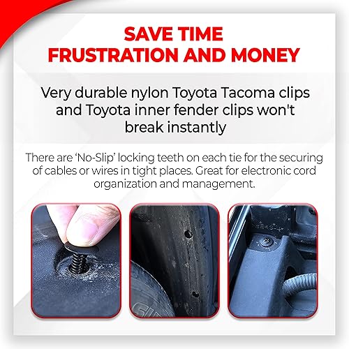 Miniatura 3 de AFA[166 piezas] Juego de clips de recorte Toyota - Tamaños y aplicaciones más populares - Quitasujetador de regalo