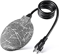 Saillong 60W Bird Bath Heater & Pond Deicer - Thermostatically Controlled Winter Outdoor Deicer with Auto Shut-Off (Frosted Gray)