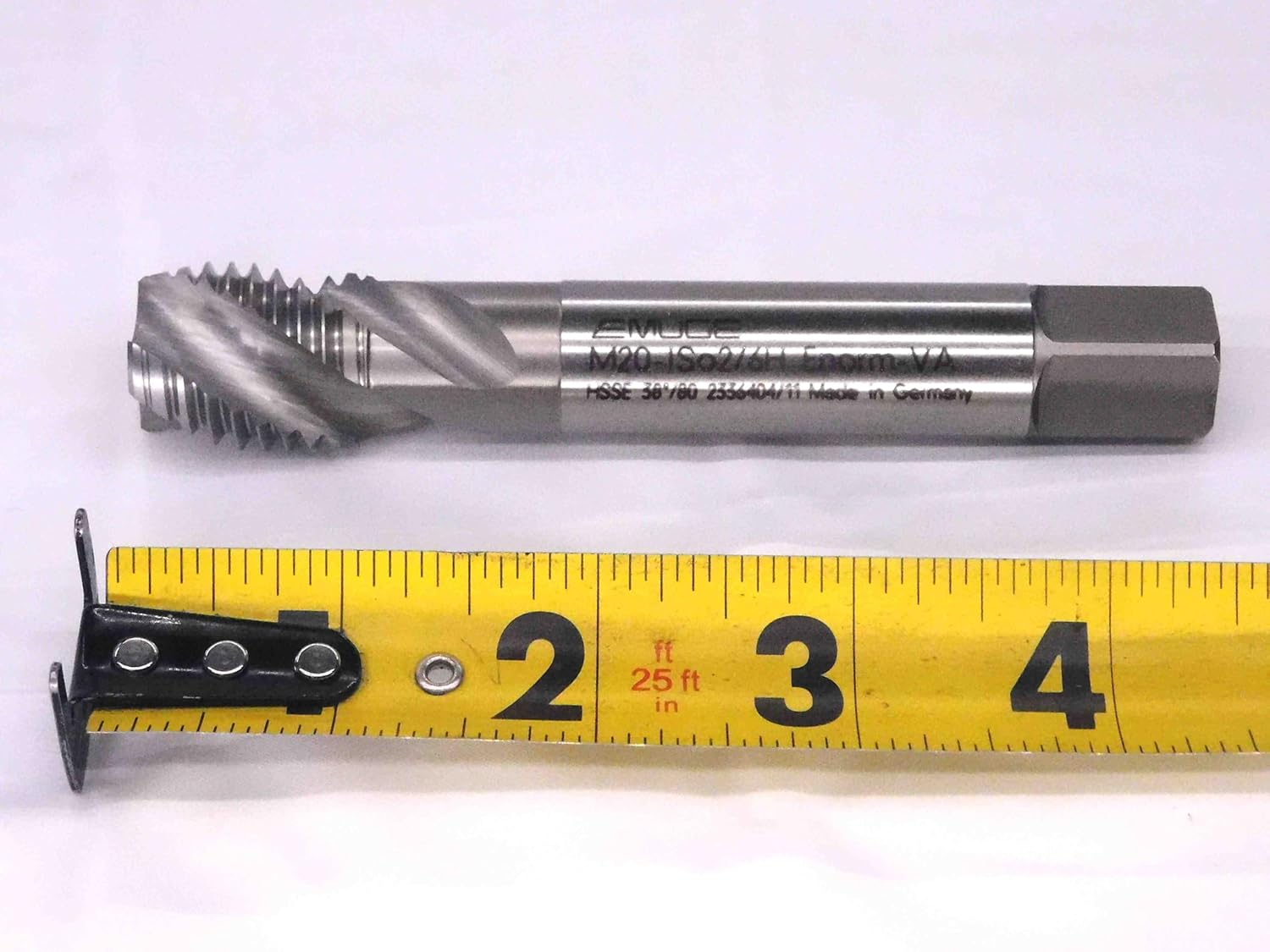 New EMUGE Corp. M20 X 2.5 6H HSS Plug TAP 3 Spiral Flute 20 M20-ISo2/6H - MW2500BM4