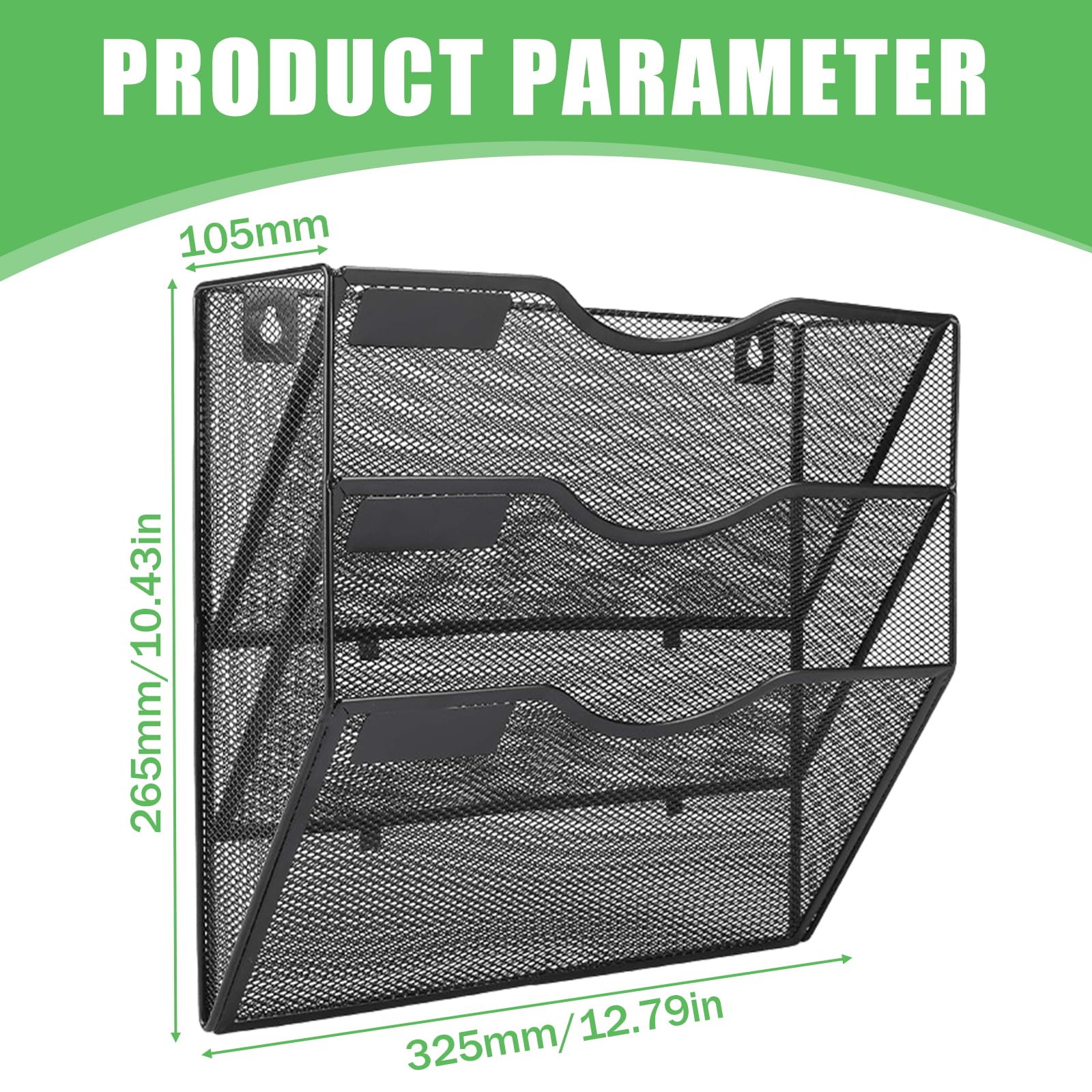 Porte-Revues Mural En MéTal Avec Support De Bureau 5 Couches D'Intervalle D3978 6032159648936