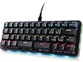 42-Key 40% Macaro Gaming Keyboard - Compact RGB Backlit Mechanical Keypad, Hot-Swappable USB-C Programmable Mini Keyboard for PC/Mac Gamers (Fully Customizable)