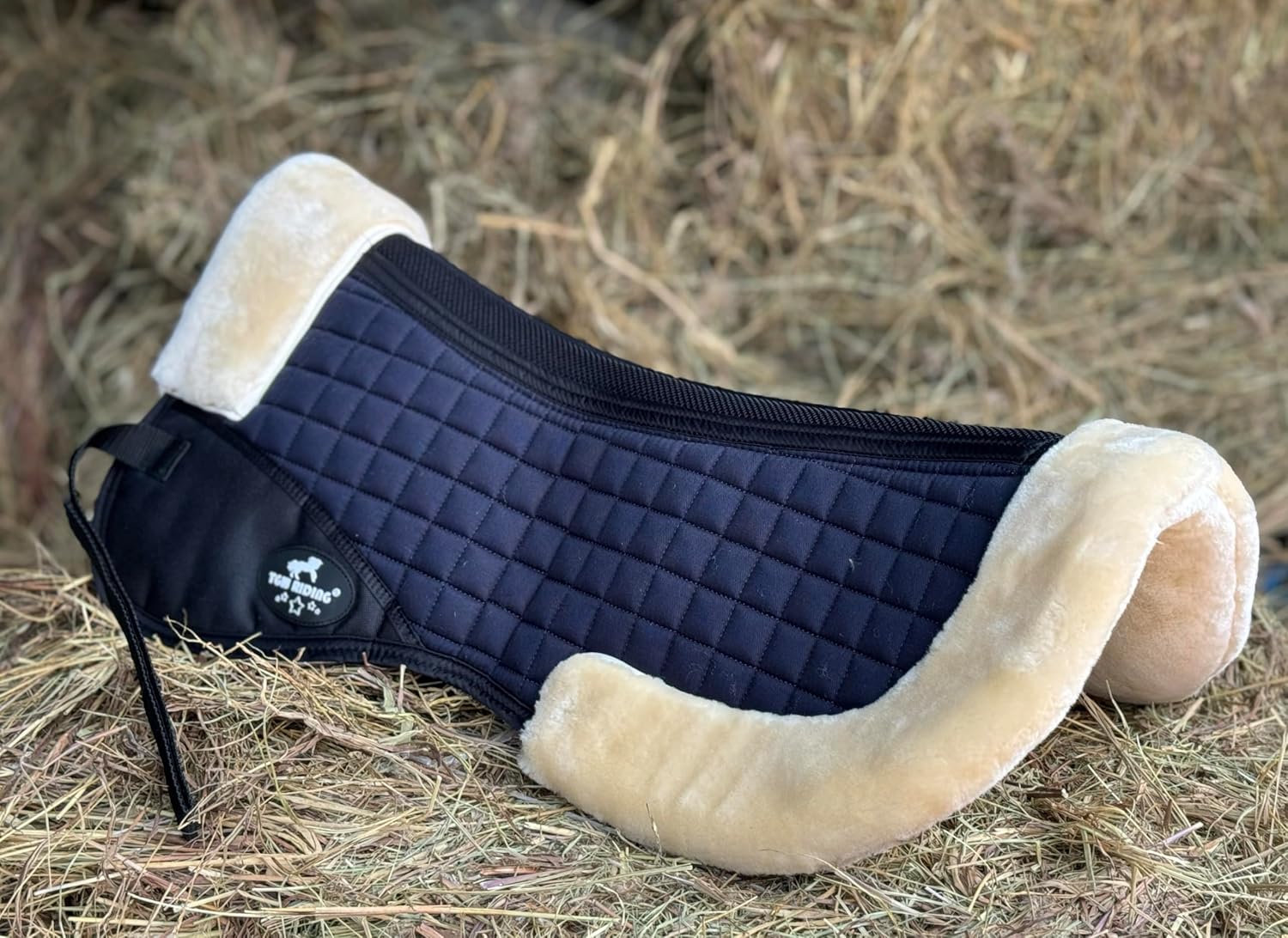 TGW RIDING Horse Half Pad Faux Fur/Sheepskin Horse Half Pads