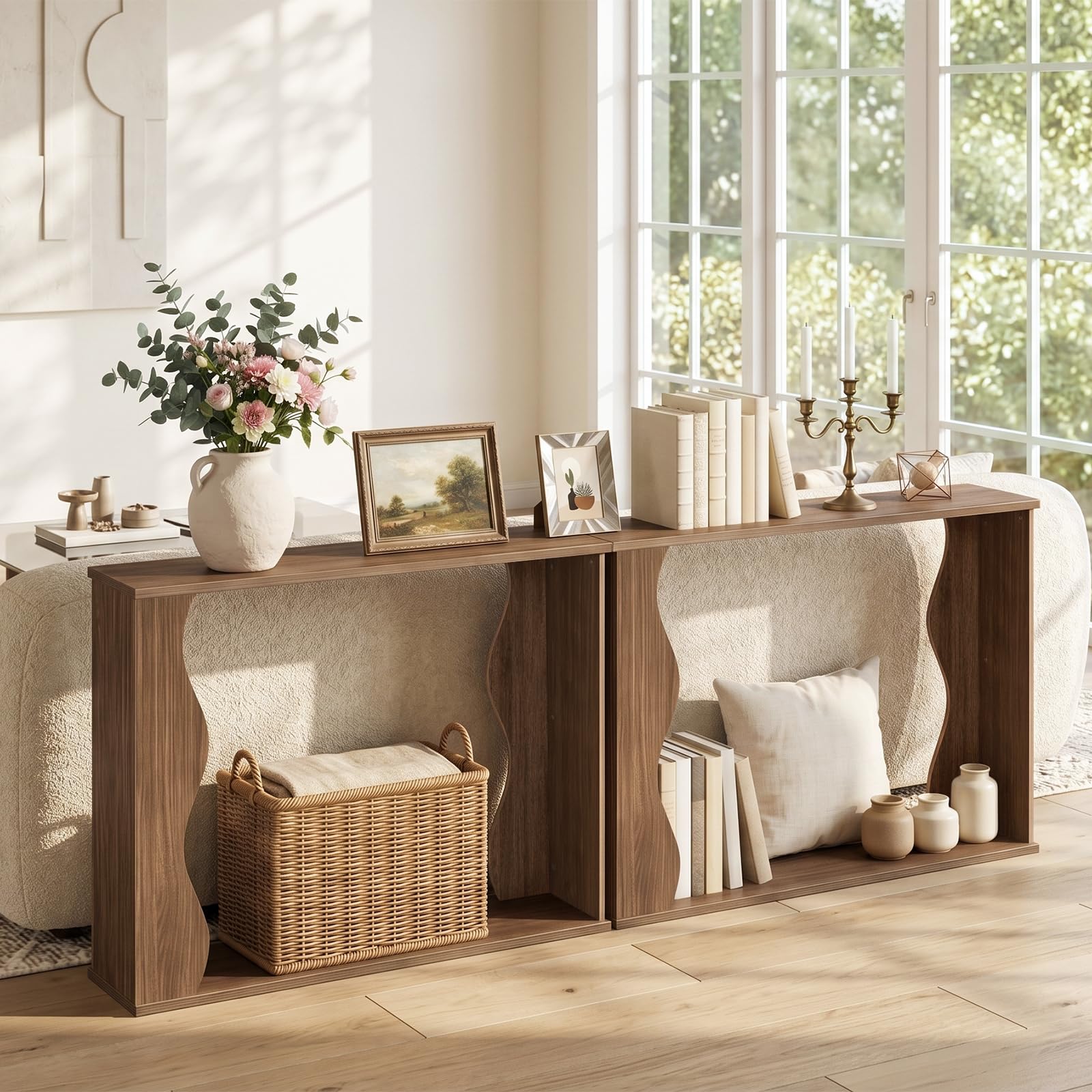 HOOBRO Meuble Console, Table d’Entrée Étroite, Table d’Appoint