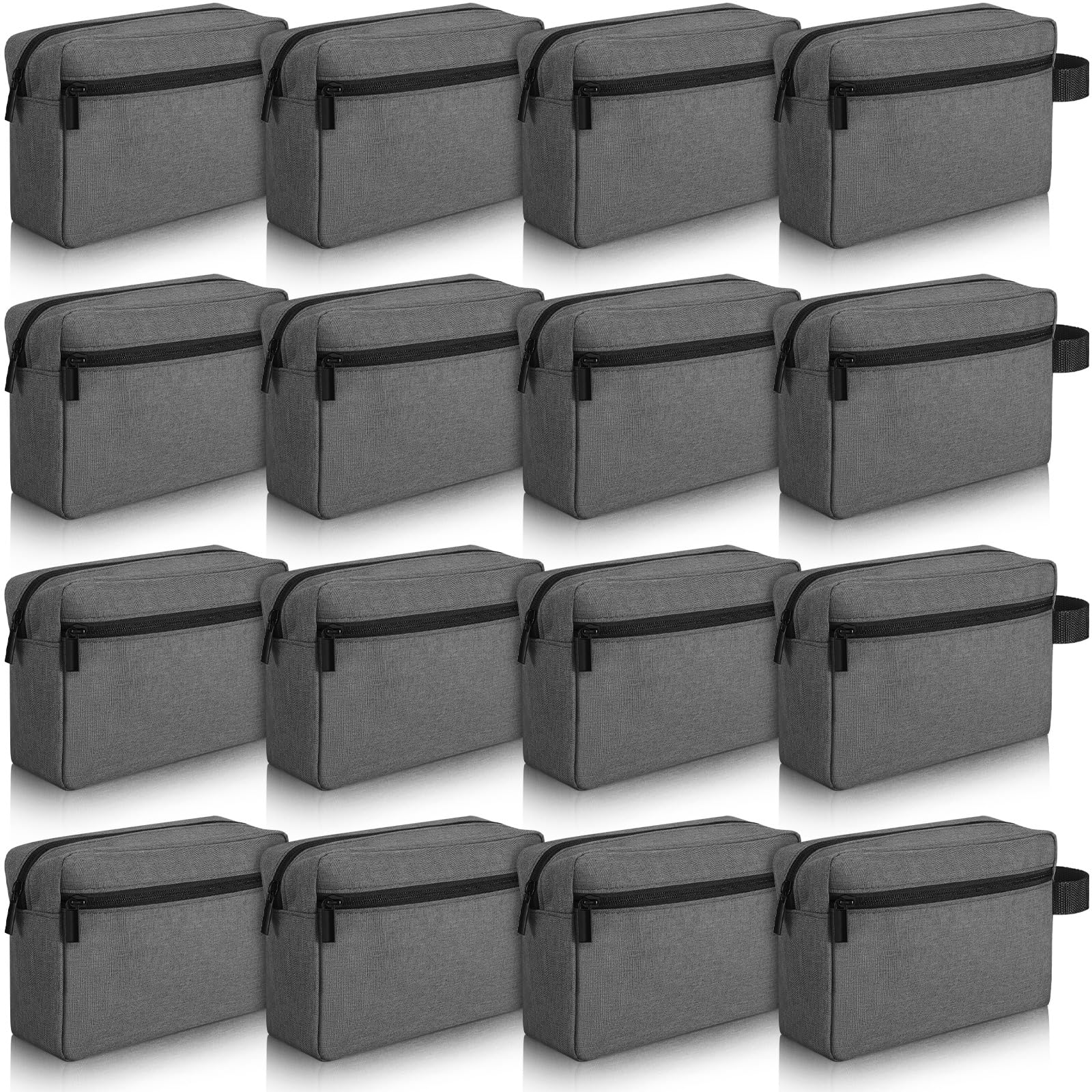 Paterr 16 Pcs Travel Toiletry Bag for Women Men Large Water Resistant Shaving Bag Hanging Cosmetic Bag with Handle and Divider Storage Travel Pouch