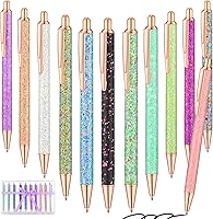 Vista 1 de BESARME 12 bolígrafos elegantes para mujer, bolígrafos con purpurina para niñas, regalos de cesta de Pascua, bolígrafos de diamantes de imitación