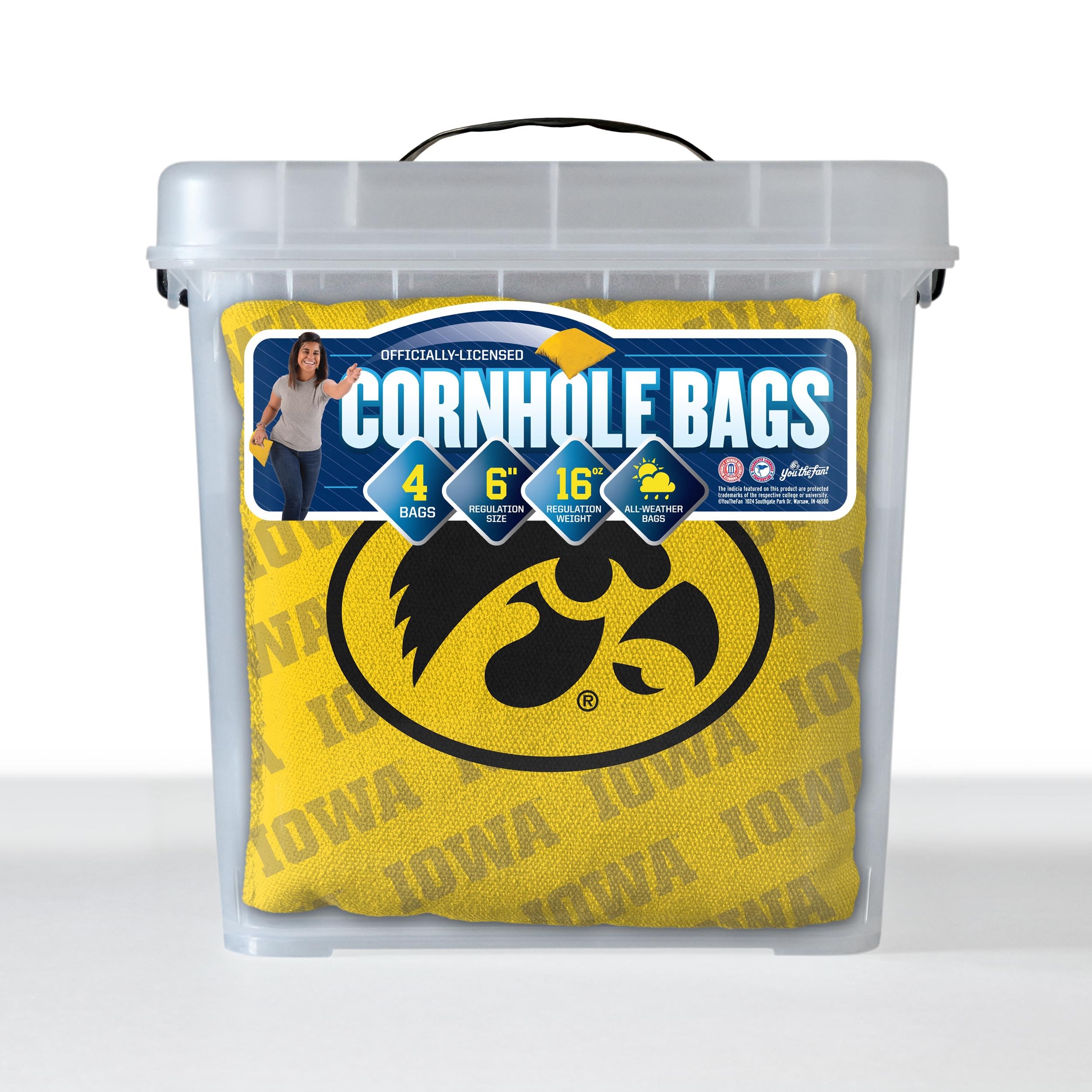 YouTheFan NCAA Cornhole Bags 4PK