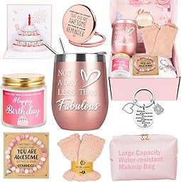 Awfrky Birthday Gifts for Women, Birthday Gift Box Set for Woman Best Friends Female Sister Mom Daughter Wife Her Girlfriend Coworker Bestie, Unique Gifts for Women