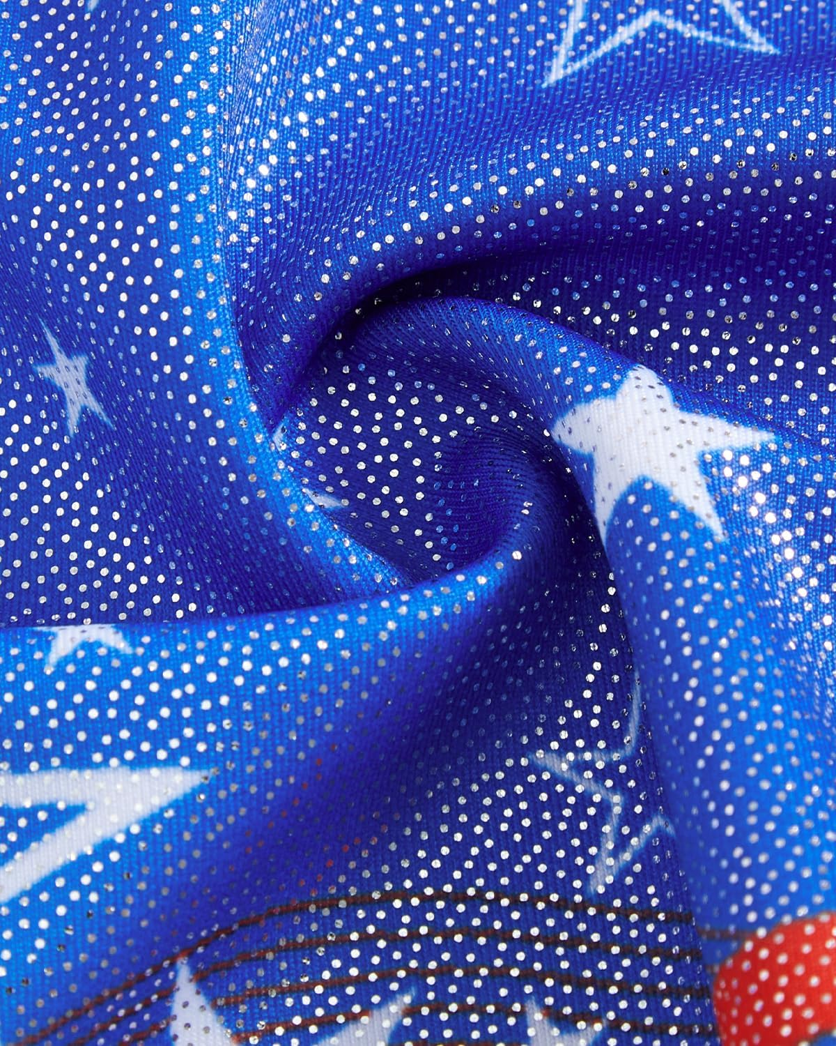 Gogokids Gymnastics Leotards for Girls Sparkly Rhinestone Dance Unitard with Shorts & Hair Scrunchie Activewear for 3–12Y - Image 4