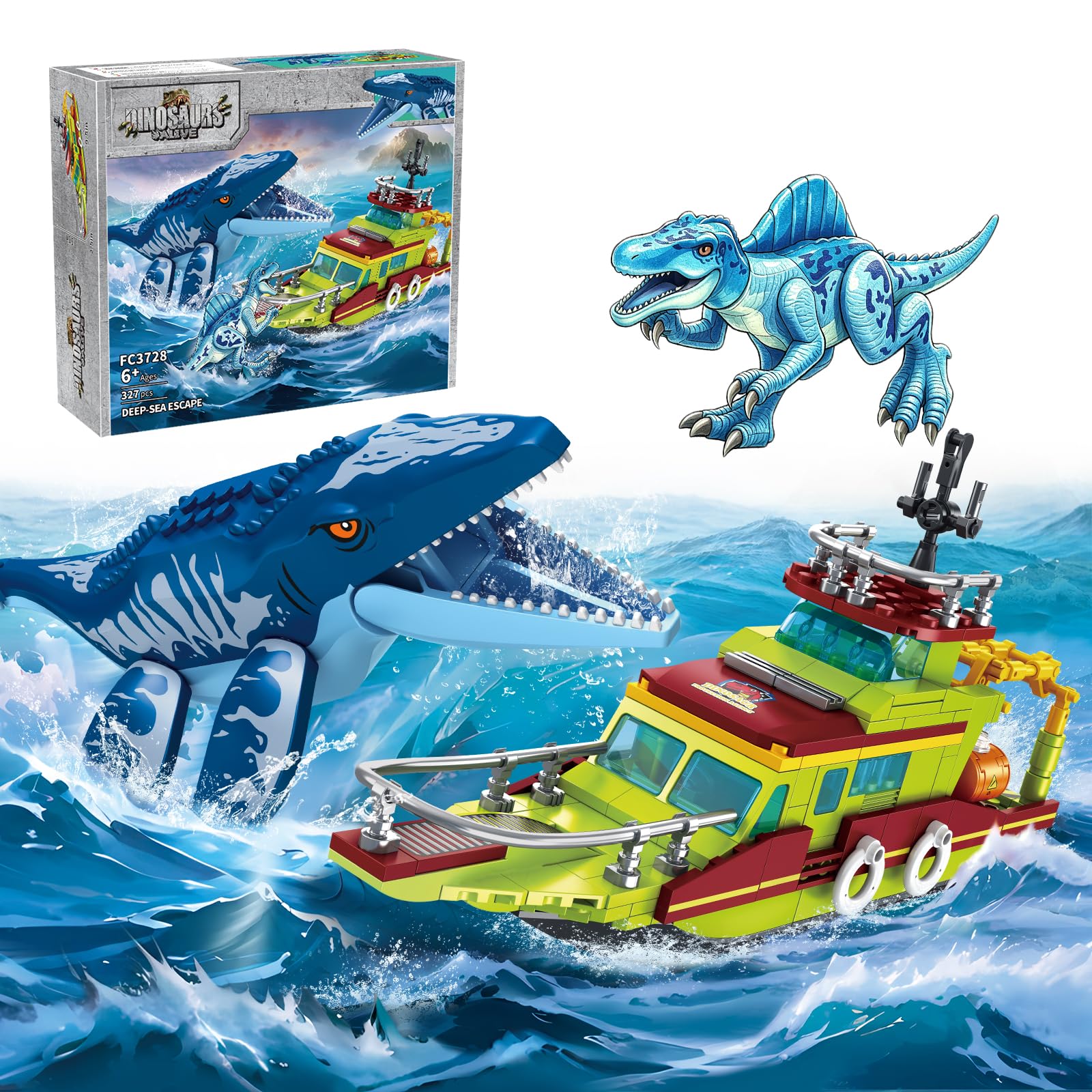 Amazon.com: Dinosaur Building Set for Kids 8-12, 3-in-1 Compatible
