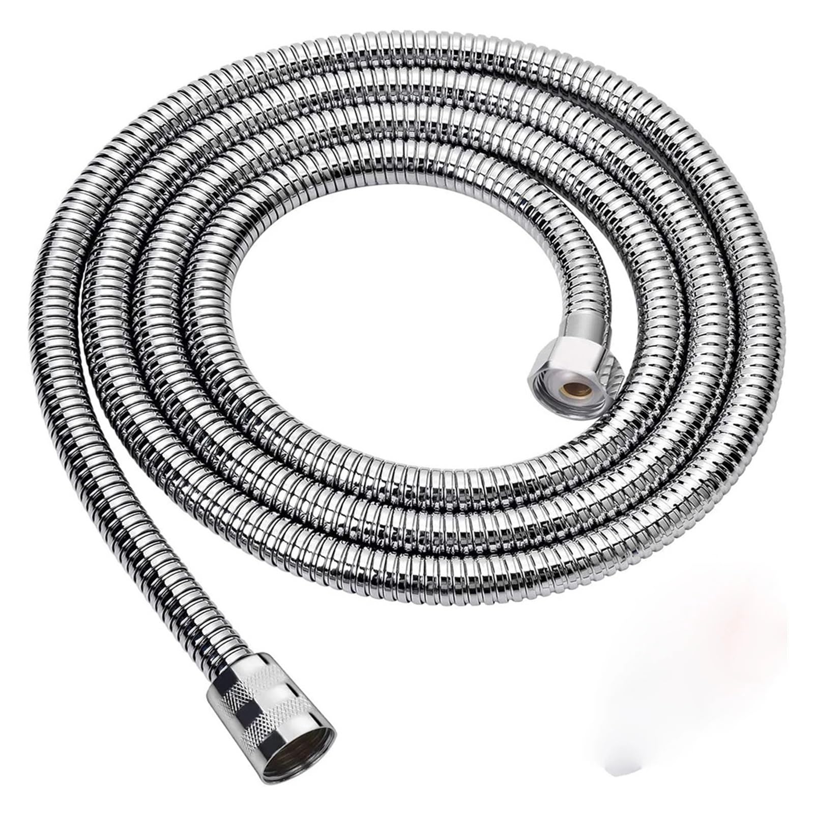 Mmzrukywv 2 1.5/2M Black 304 Flexible Shower Hose Long Bathroom Shower Water Hose Extension Plumbing Pipe Pulling Tube Bath Accessories(,200Cm-78In)