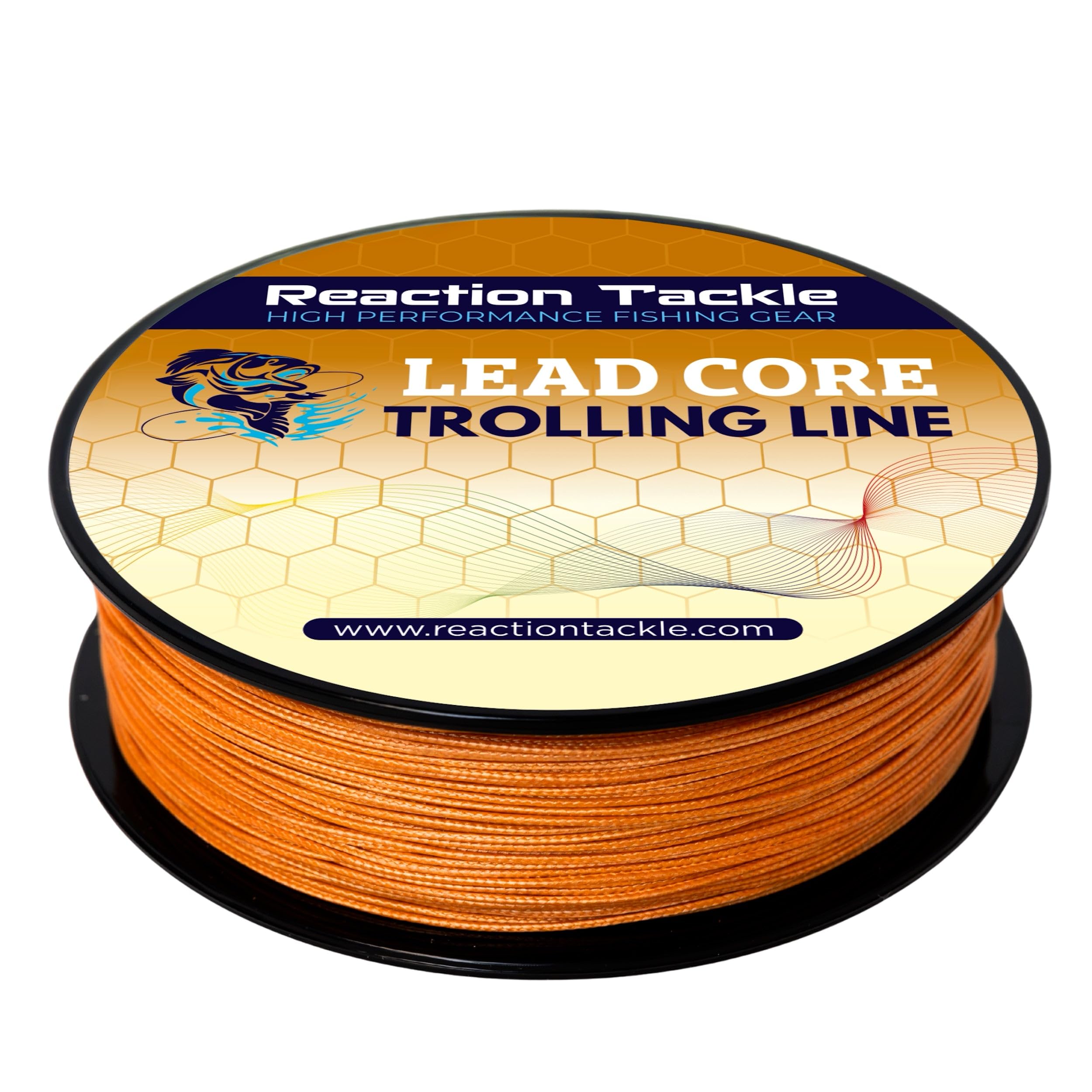 Reaction Tackle Lead Core Trolling Line - Color Changing Metered Braided Line for Trolling, Fast Sinking Depth Control for Walleye Trout and Salmon