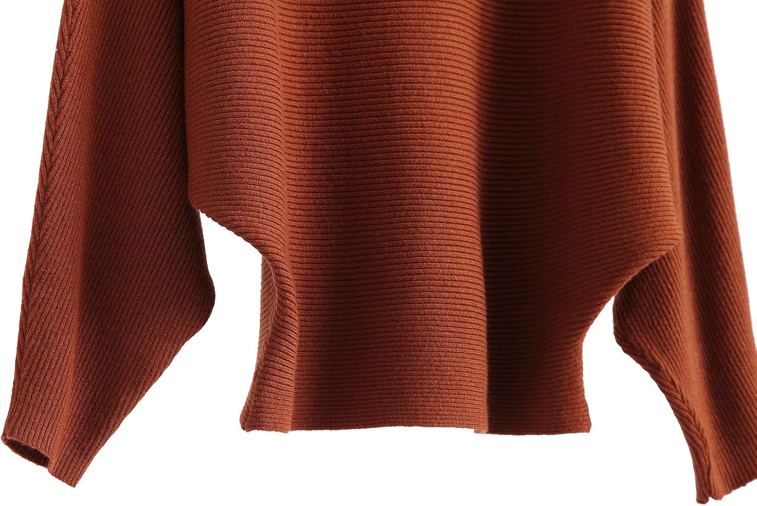 GABERLY Boat Neck Batwing Sleeves Dolman Knitted Sweaters and Pullovers Tops for Women - Image 2