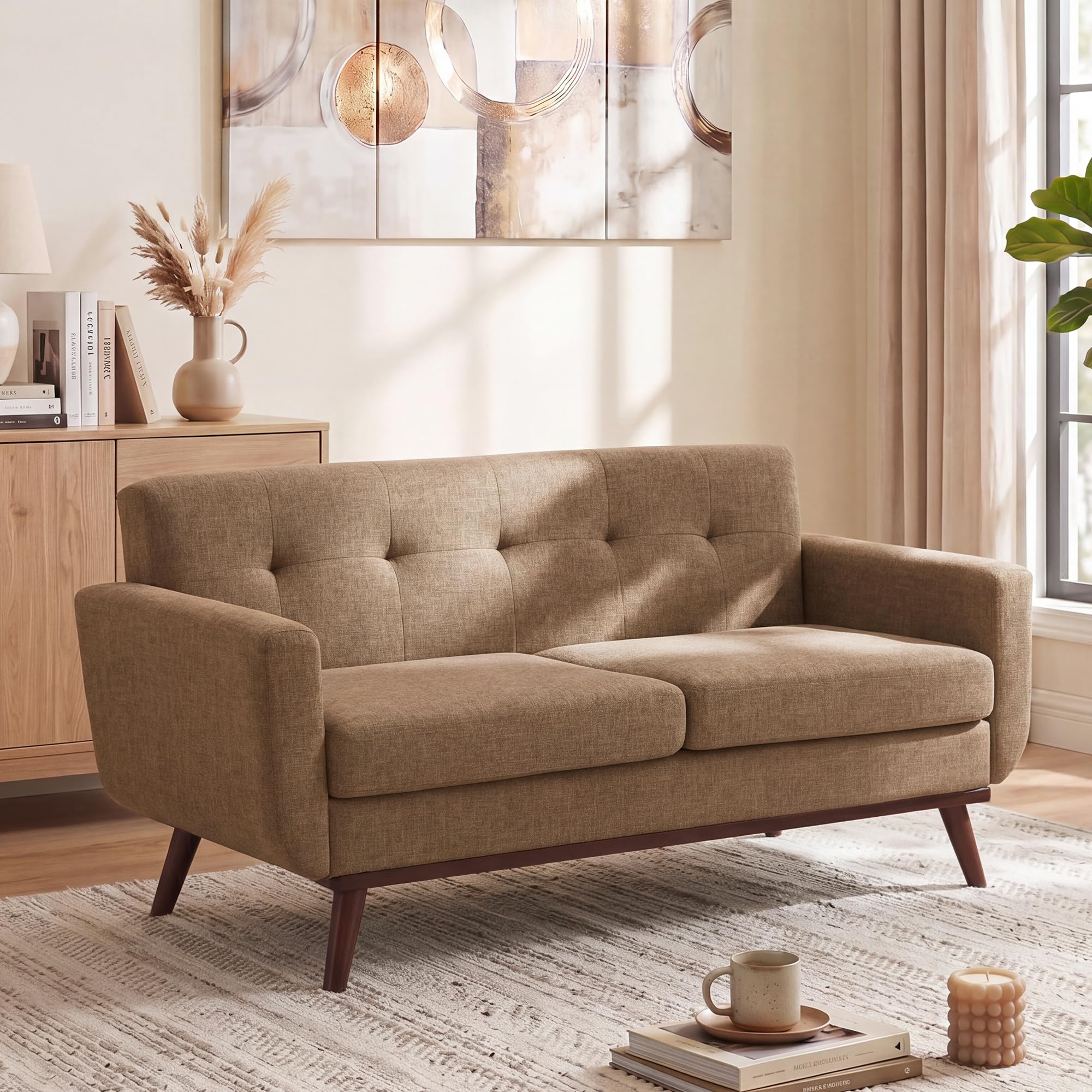 Kingfun 65.2" W Loveseat Sofa, M