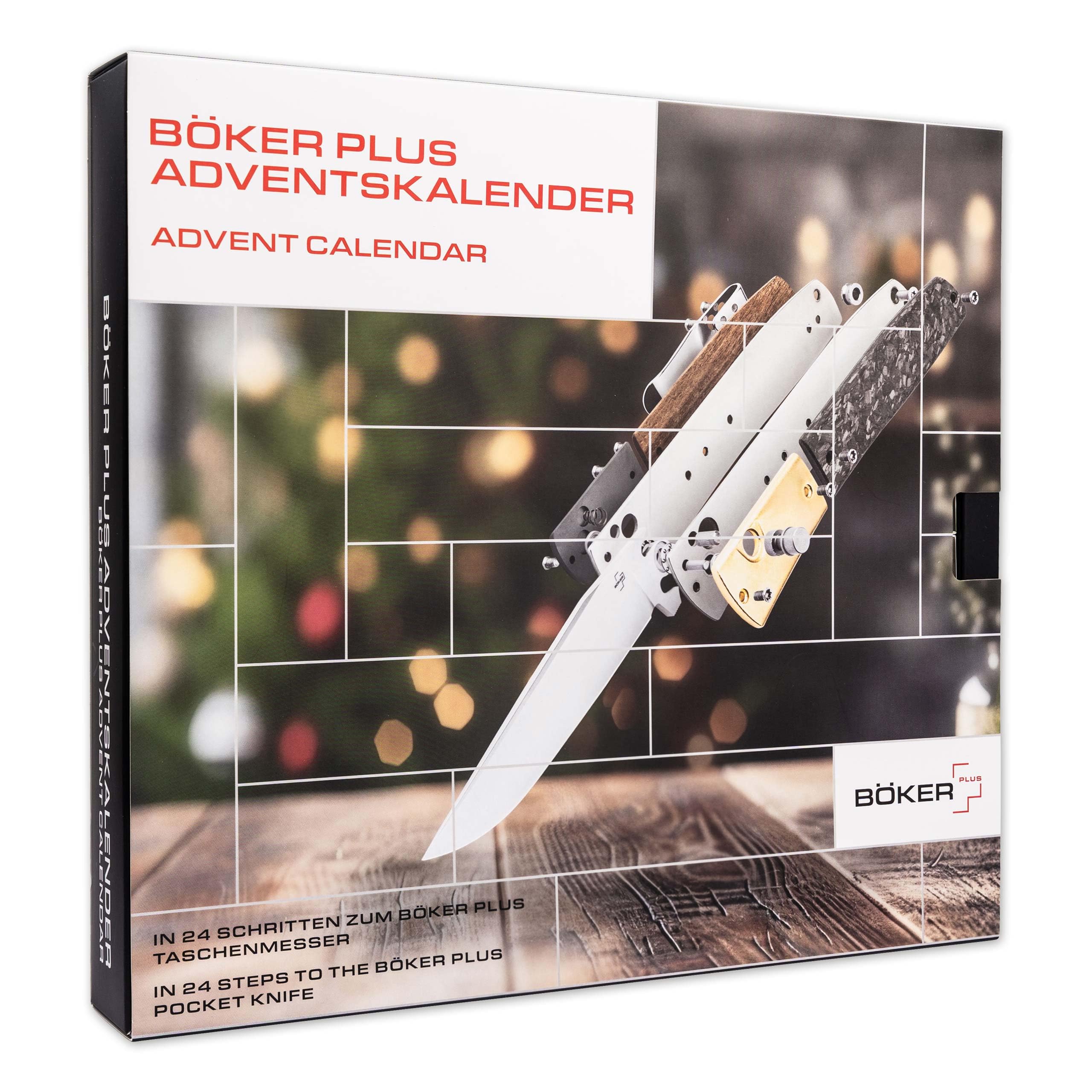 BÖKER PLUS® Adventskalender 2025 Urban Trapper Messer Bausatz - DIY Taschenmesser Set - Erwachsenen Adventsgeschenk Klappmesser zum selber machen - Weihnachtskalender hochwertig für Damen & Herren