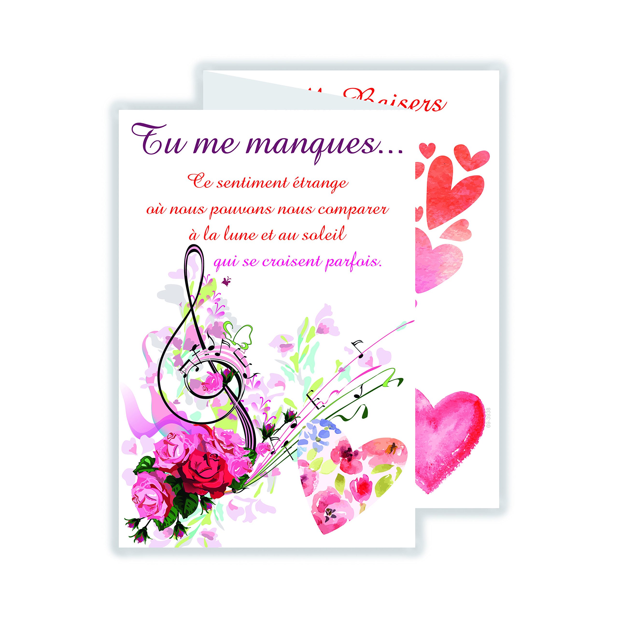 Afie 69-3938 3 Fold Card I Miss You