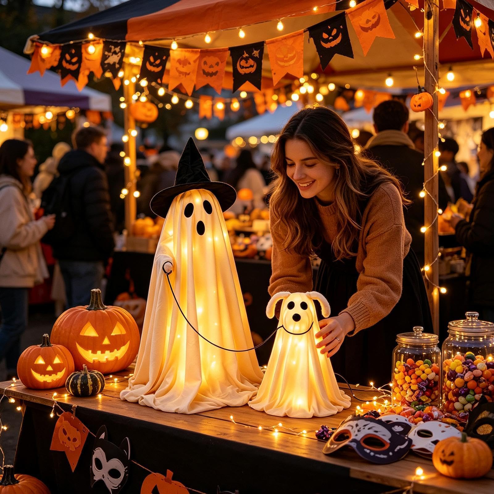 Decorazioni Halloween Esterno Ornamenti Da Giardino Spettrali Grandi