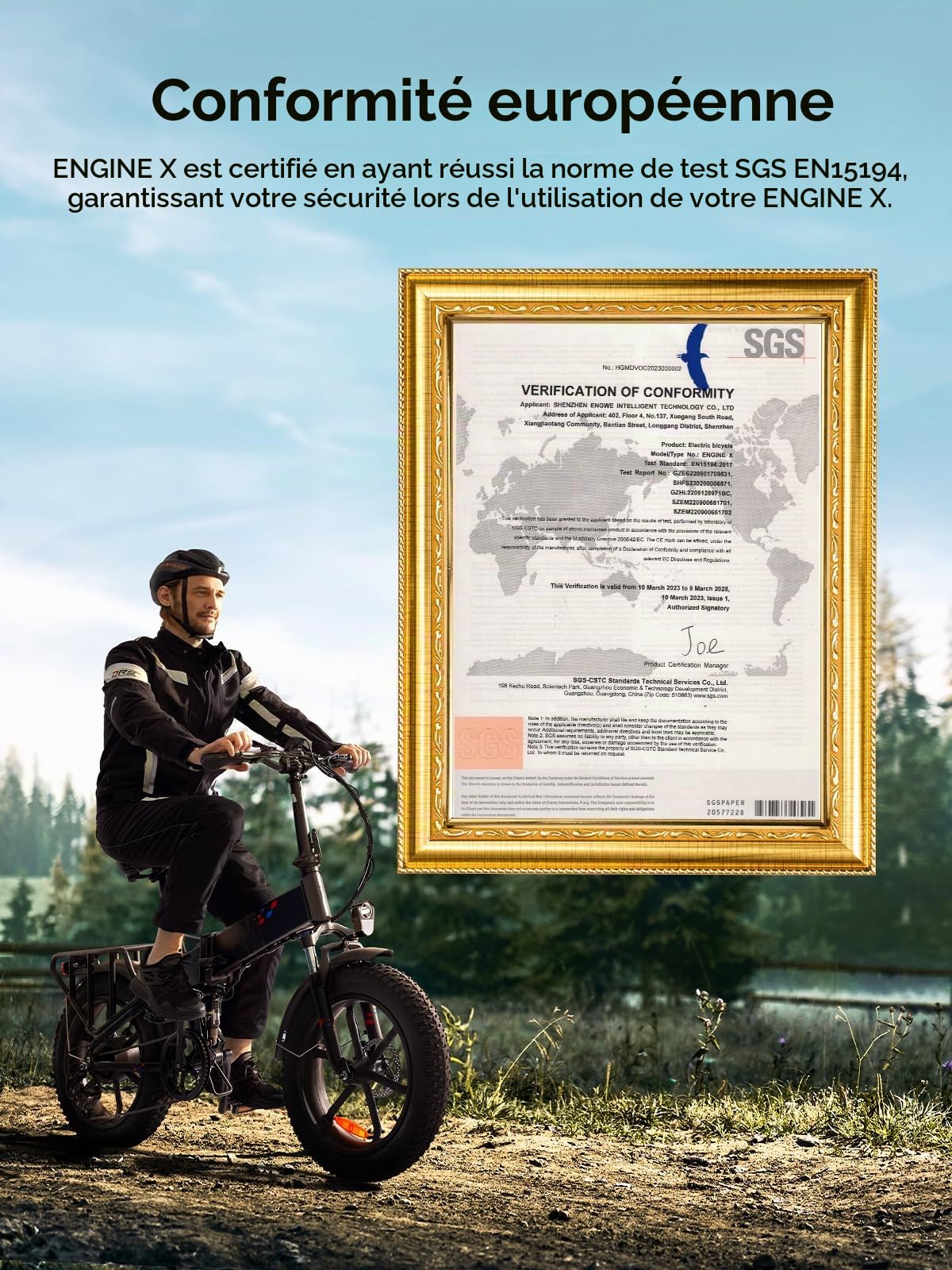 ENGWE Velo Electrique Pliable Vélo Électrique, Draisienne Electrique Adulte avec Batterie 48V 13Ah, Velo Electrique Homme 20 Pouces, 7 Vitesses, 250W Moteur, Jusqu'à 120km Engine X (Rouge Pur)