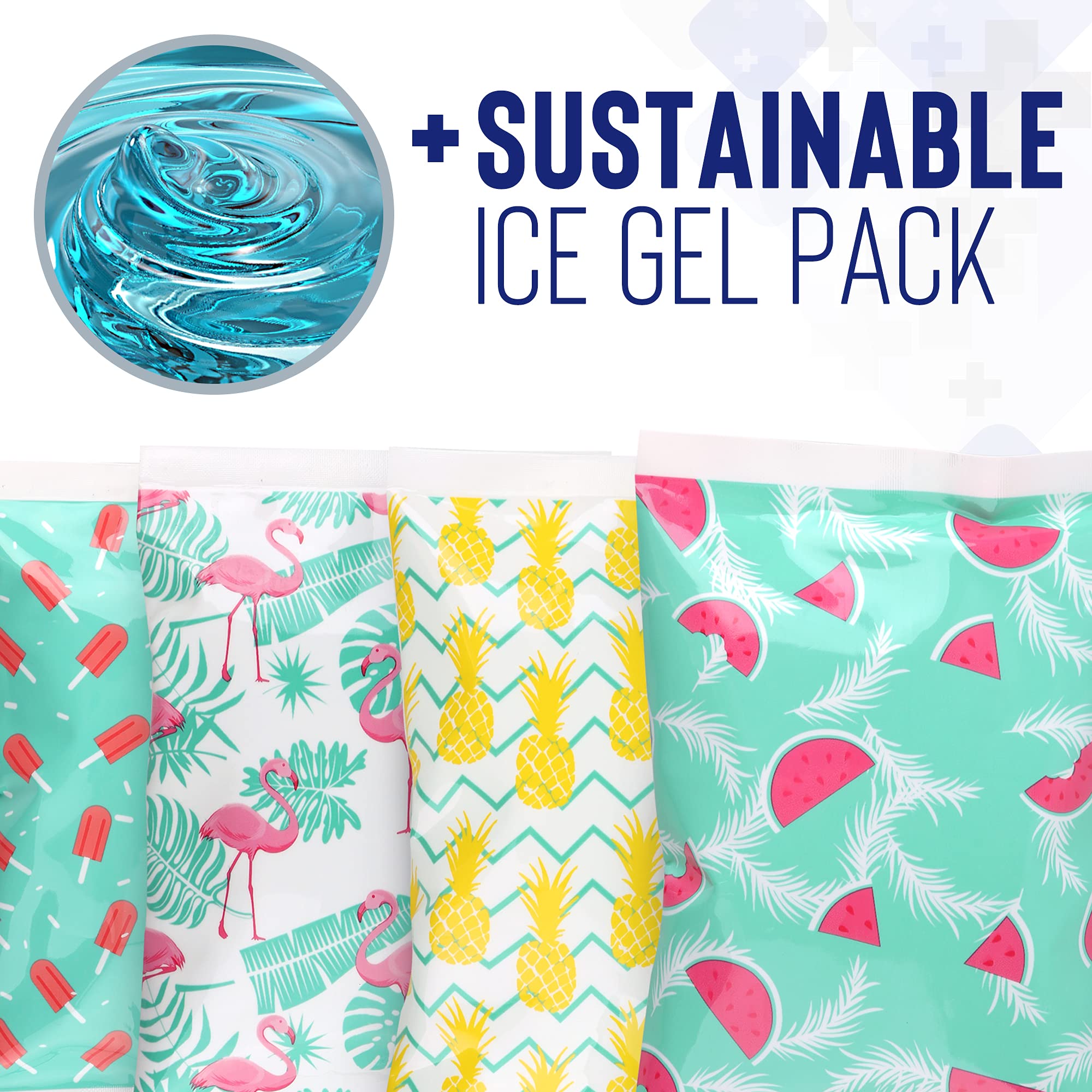 Buy Thrive Ice Packs for Lunch Bags (4 Pack) Reusable Cooler Ice