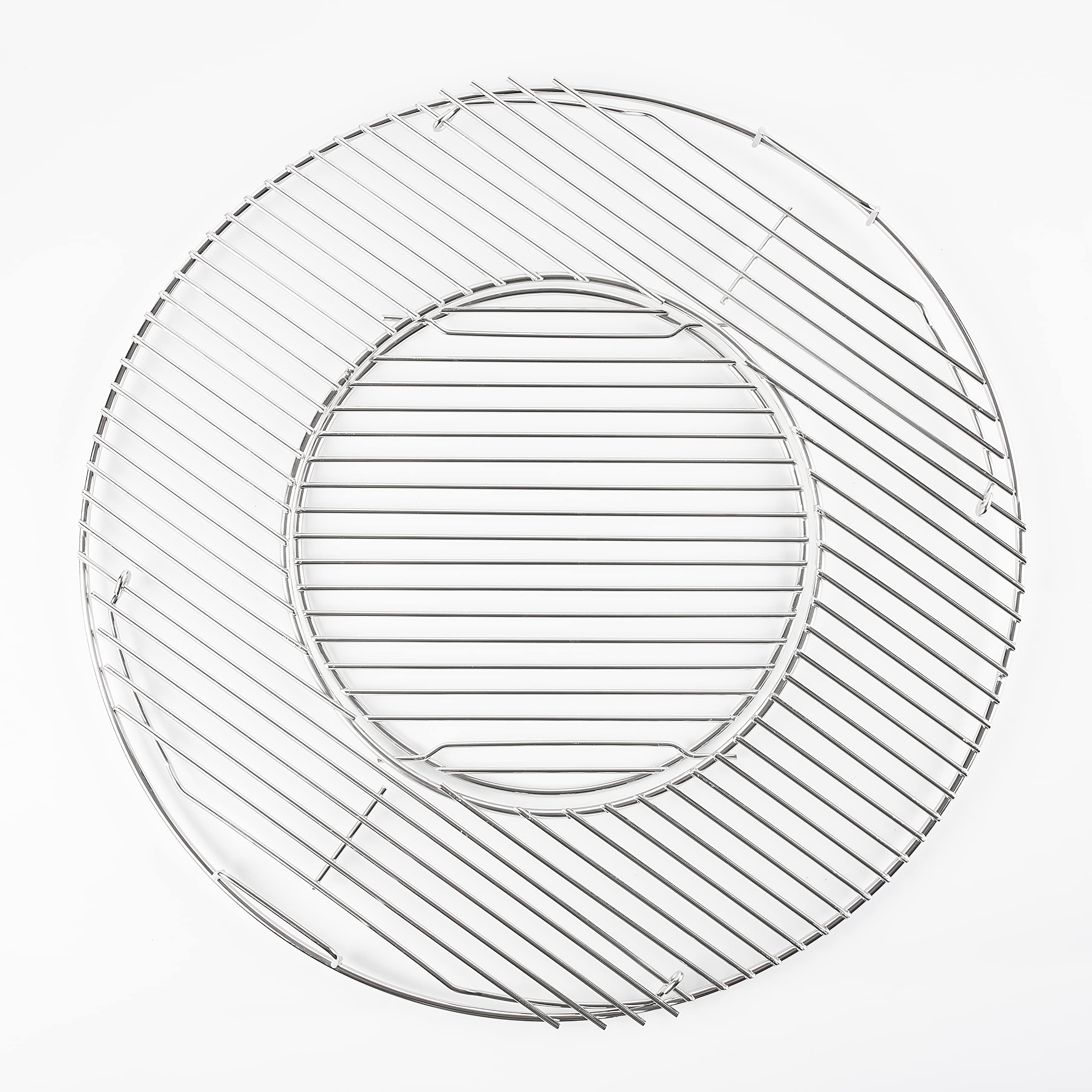 Kratki do grilla na zawiasach zamiennik do grilla węglowego Weber 57 cm, system Gourmet, chromowane siatki kuchenne do Weber 8835, One-Touch, Performer, Bar-B-czajnik i grille węglowe