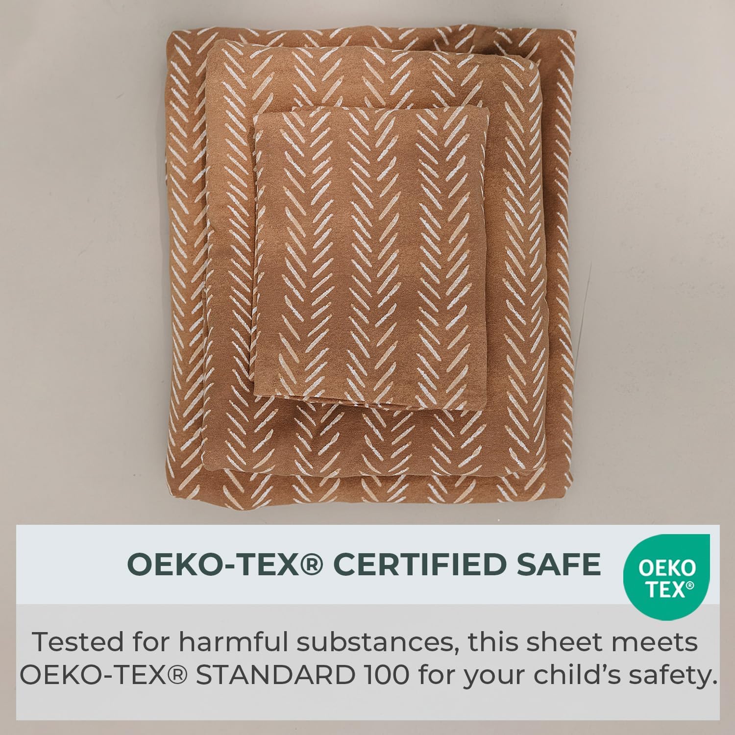 Pobibaby Premium Twin Full Sheets Sets, Kids Double Bed Sheets in Cotton Blend | Ultra-Soft Woodland Camping Print with Fitted Sheet, Flat Sheet & Pillowcases (Twin Wildlife Brown) - Image 5