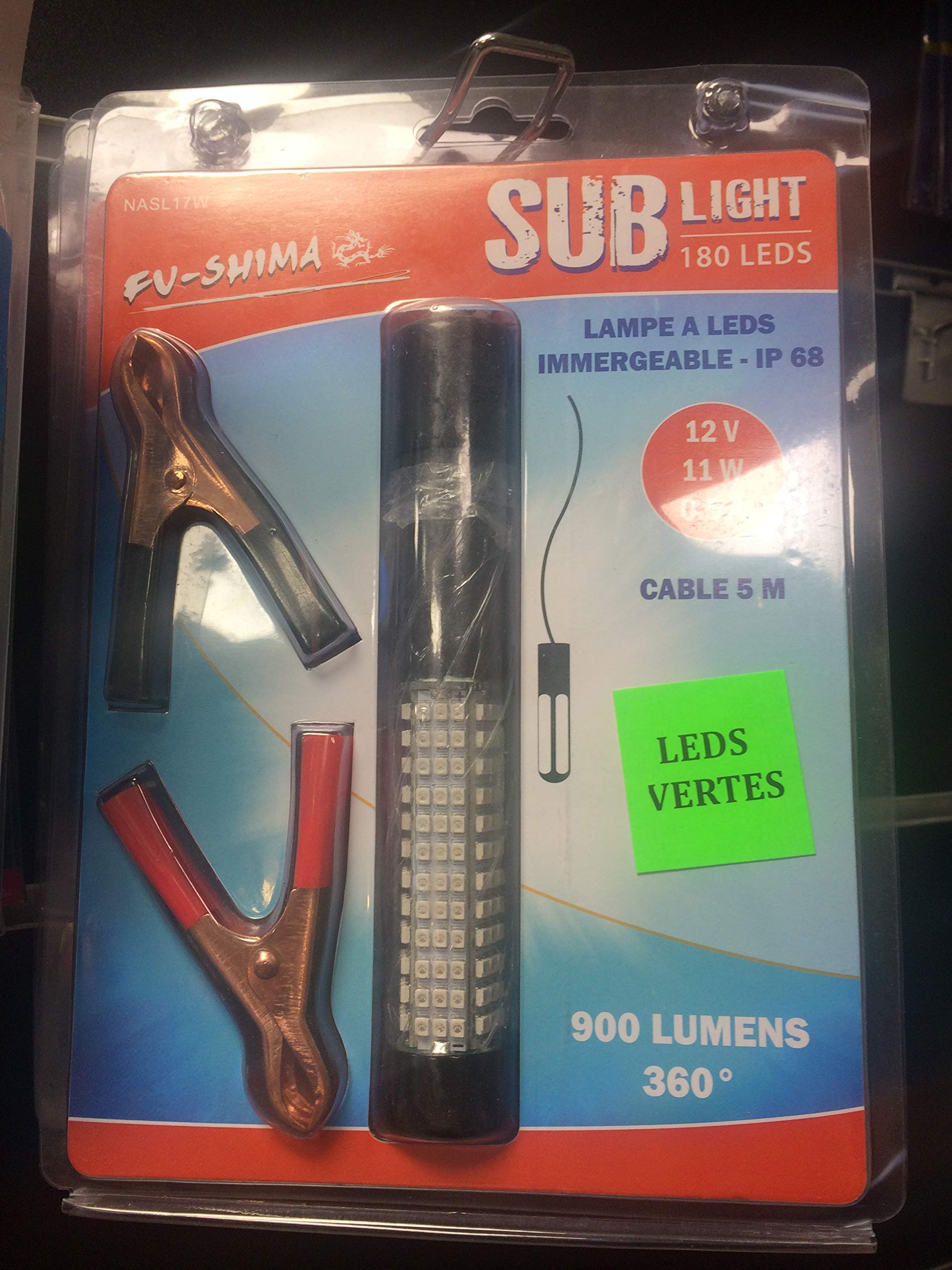 Lampe calamar vert Sub light éclairage LED étanche pour plongeur et mer - 2