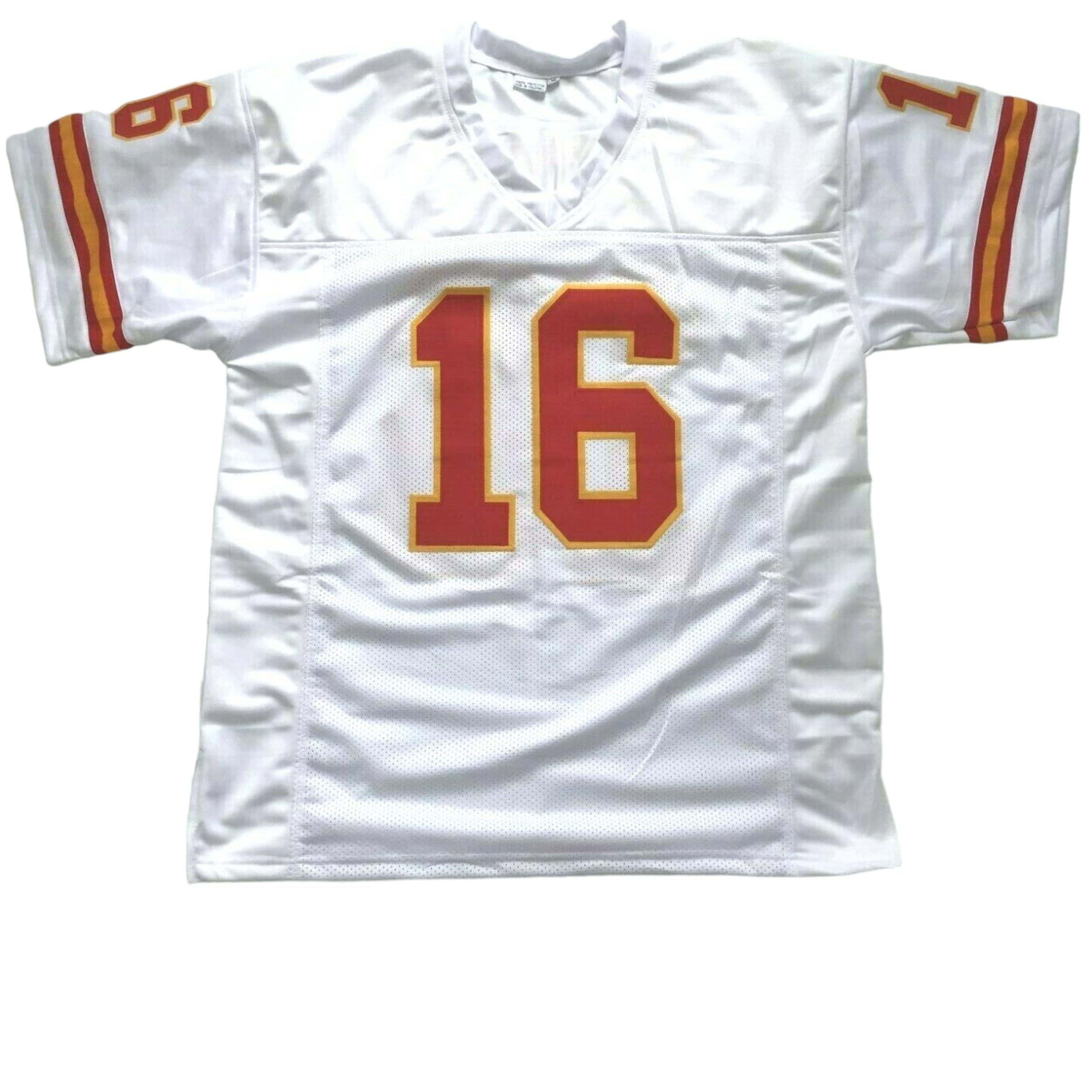 Len Dawson White Jersey Stitched Custom Football New No Brand/Logos (US, Alpha, X-Large, Regular, Regular, White)