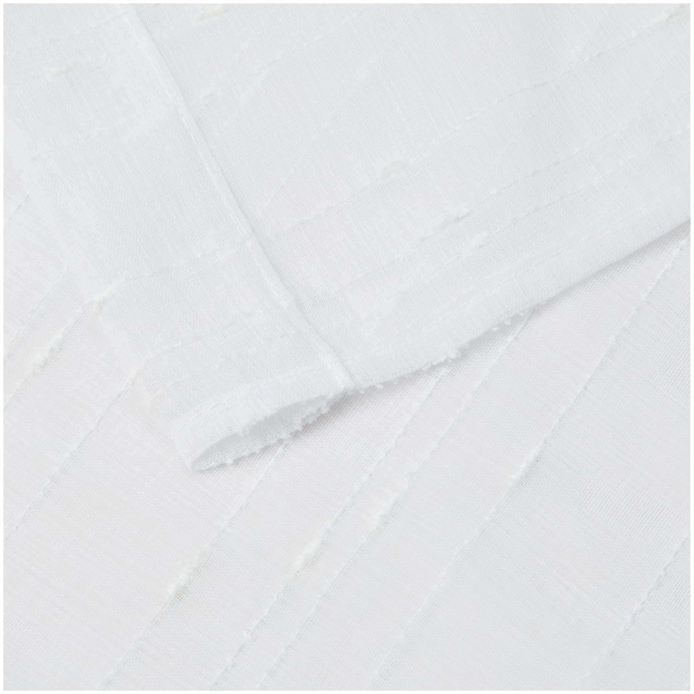 Soleil d 'Ocre Maelis Pair of Brise Bise, Polyester, white, 45x90 cm, W 17.7" x L 35.4" (1 Panels) - Image 4