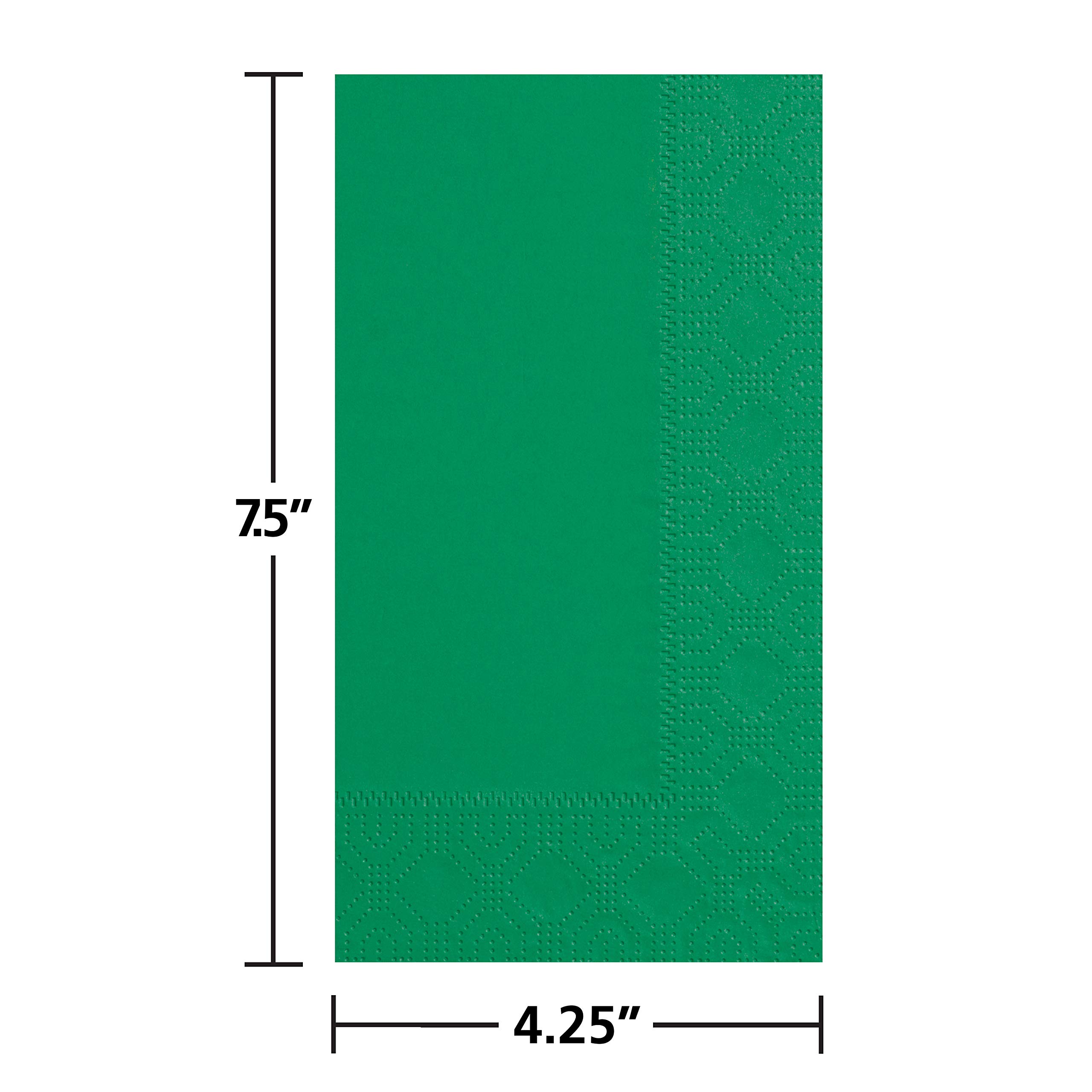 Hoffmaster 180529 Serviettes de table, Regal en relief, 2 plis, 1/8 plis, 43,2 cm de long x 38,1 cm de large, Jade (8 paquets de 125)