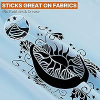 Vista 3 de HTVRONT Heat Transfer Vinyl Black Iron on Vinyl-12 x 60FT Black HTV Vinyl Roll Easy to Cut & Weed for Heat Vinyl Design