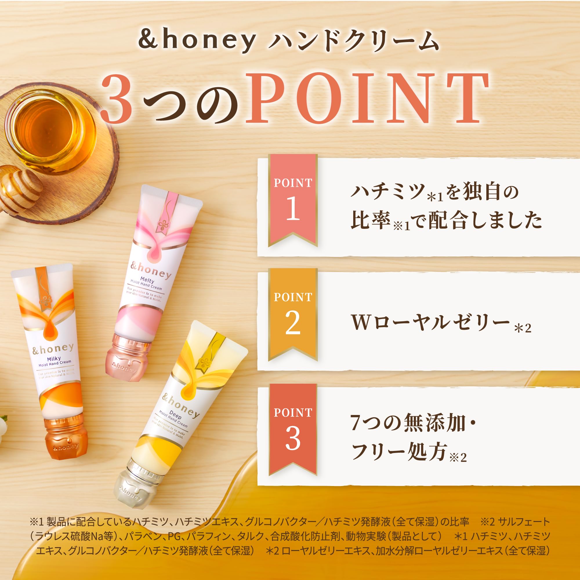 Amazon.co.jp: &honey (アンドハニー) ミルキーモイスト ハンド