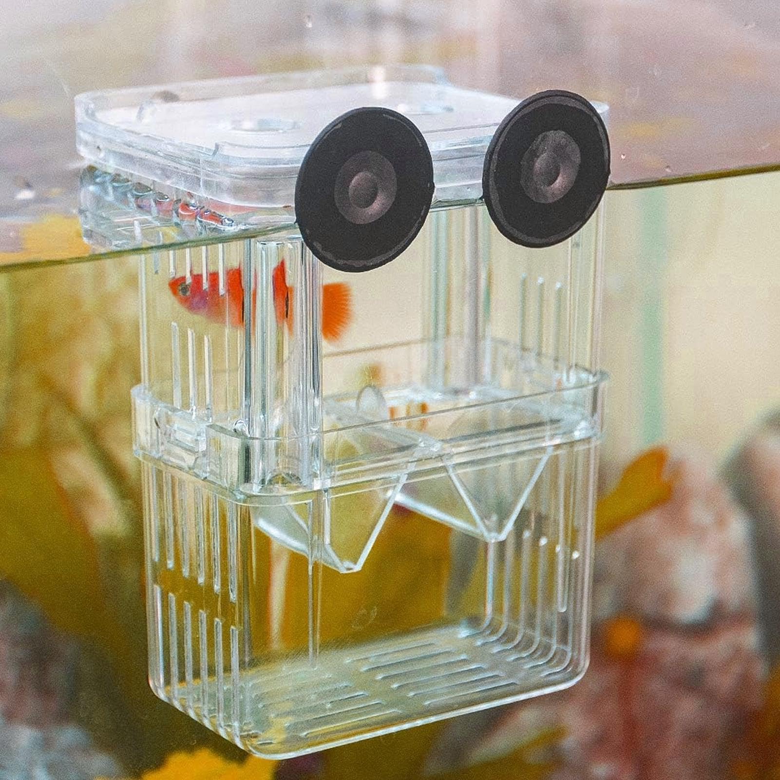 Aquarium Breeding Box for Fish Tank Aquarium Hatchery Incubator Tank with Suction Cups