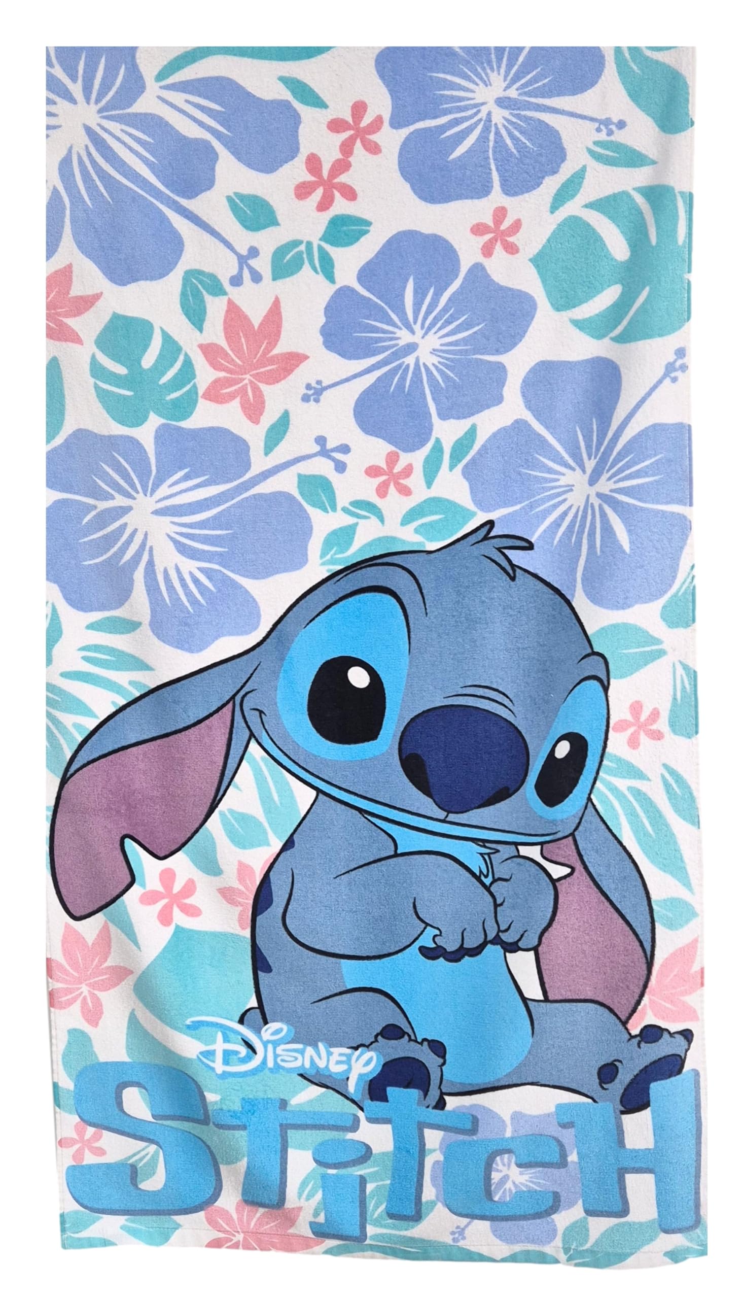 Theonoi Disney Lilo und Stitch dziecięcy ręcznik kąpielowy, ręcznik plażowy, 70 x 140 cm, 100% bawełna, dla chłopców i dziewczynek – standard Öko-Tex