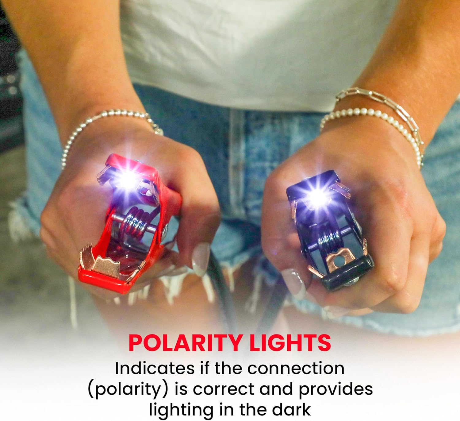 Jumper Cable + Safety Kit | Heavy Duty Jumper Cables for Trucks, SUV | Car Safety Kit with First Aid, Safety Hammer, Reflectors, Gloves, Ice Shovel