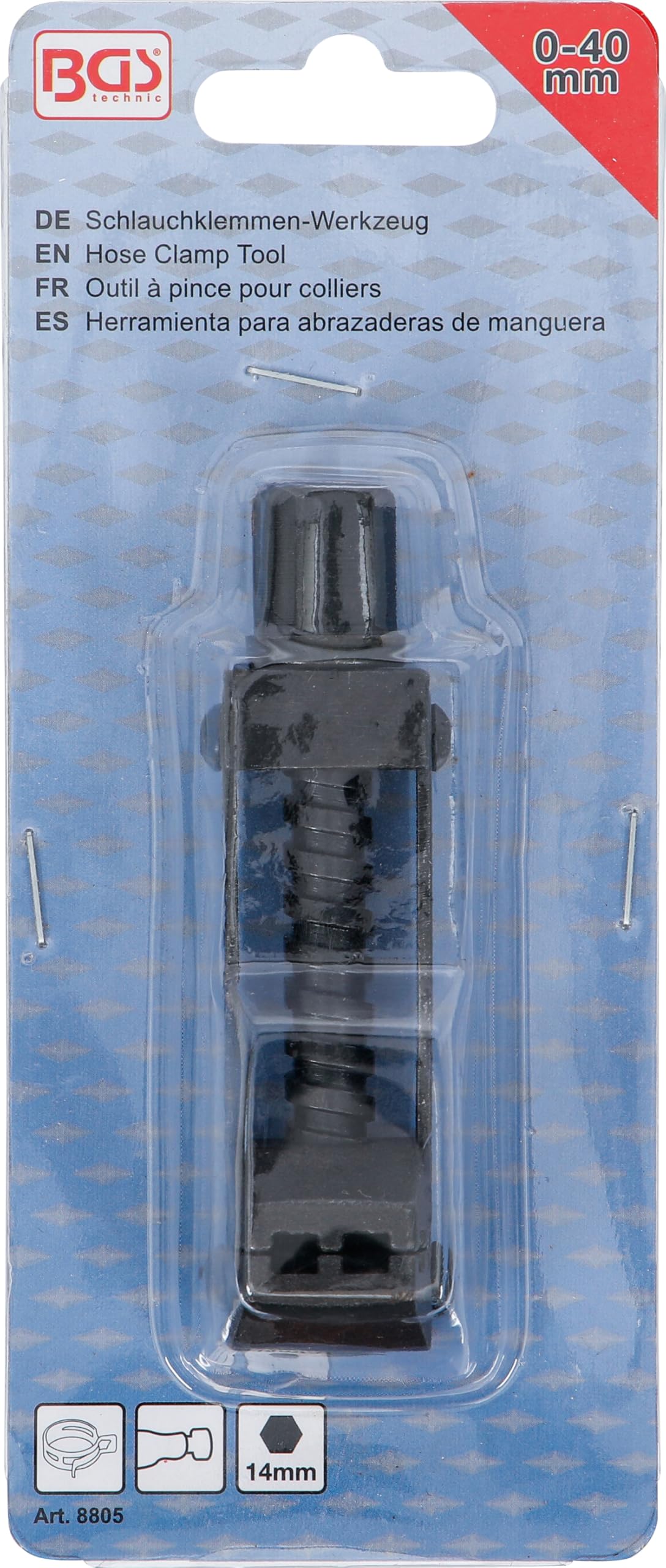 BGS 8805 | Outil à pince pour colliers | 0-40 mm