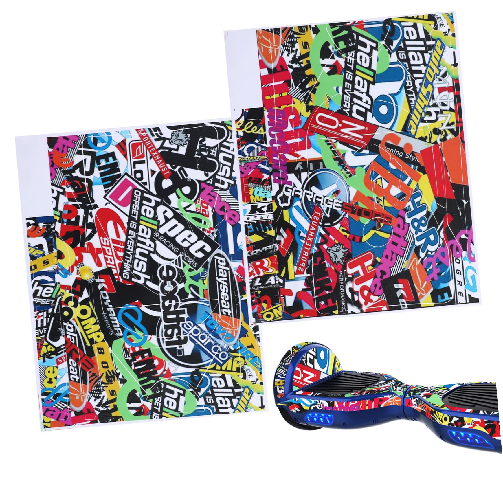 ABOOFAN Self- Balancing Electric Scooters Skin Hover Board Sticker Self Balance PVC Skin Decal Cover (6. 5inch)