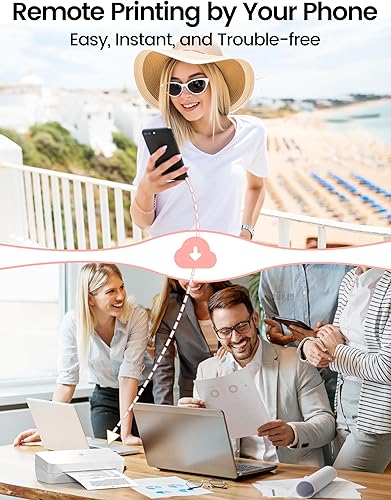 Miniatura 3 de Phomemo Impresora térmica portátil S821, impresora inalámbrica compatible con papel térmico de 8.5 x 11 pulgadas, letra de EE. UU., A4A5B5,