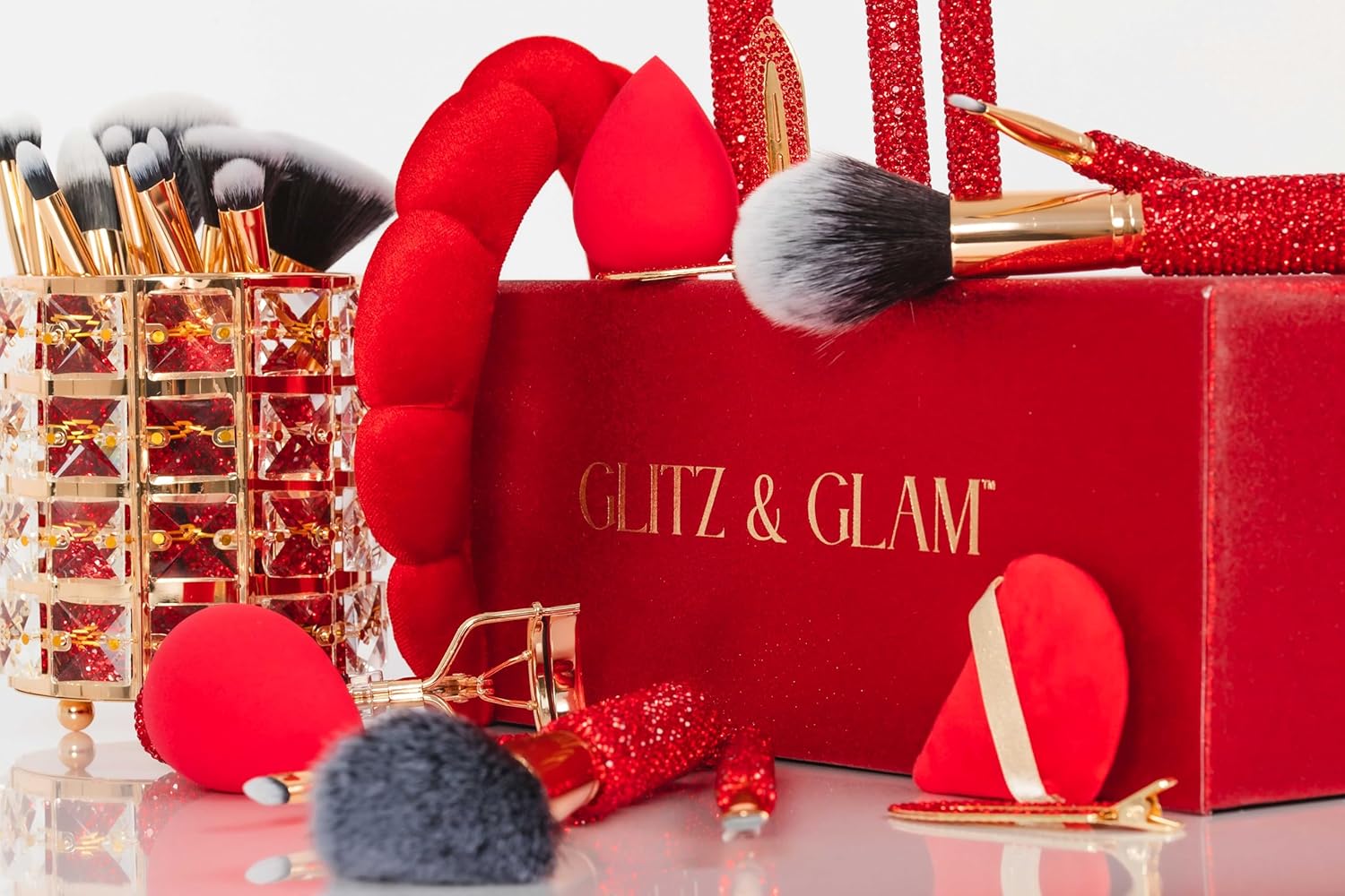 Glitz & Glam | Collection Brush Set Champagne 26 Pcs Set