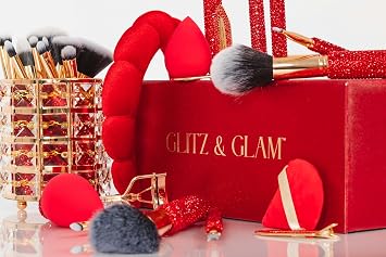 Glitz & Glam | Collection Brush Set Cherry Mega Bling, 31 Pcs
