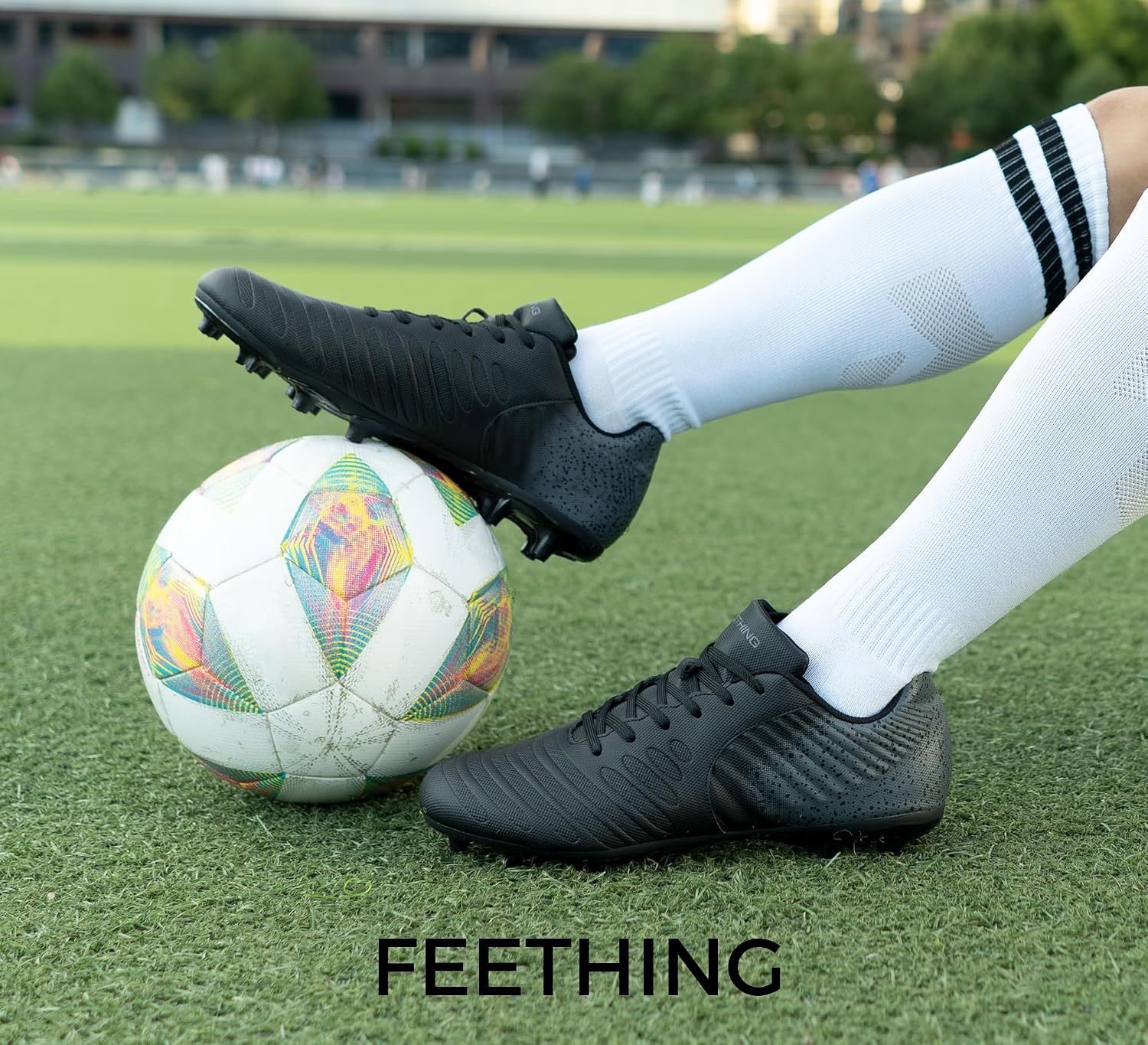 Mens Low Top Soccer Cleats FG Flag Football Shoes