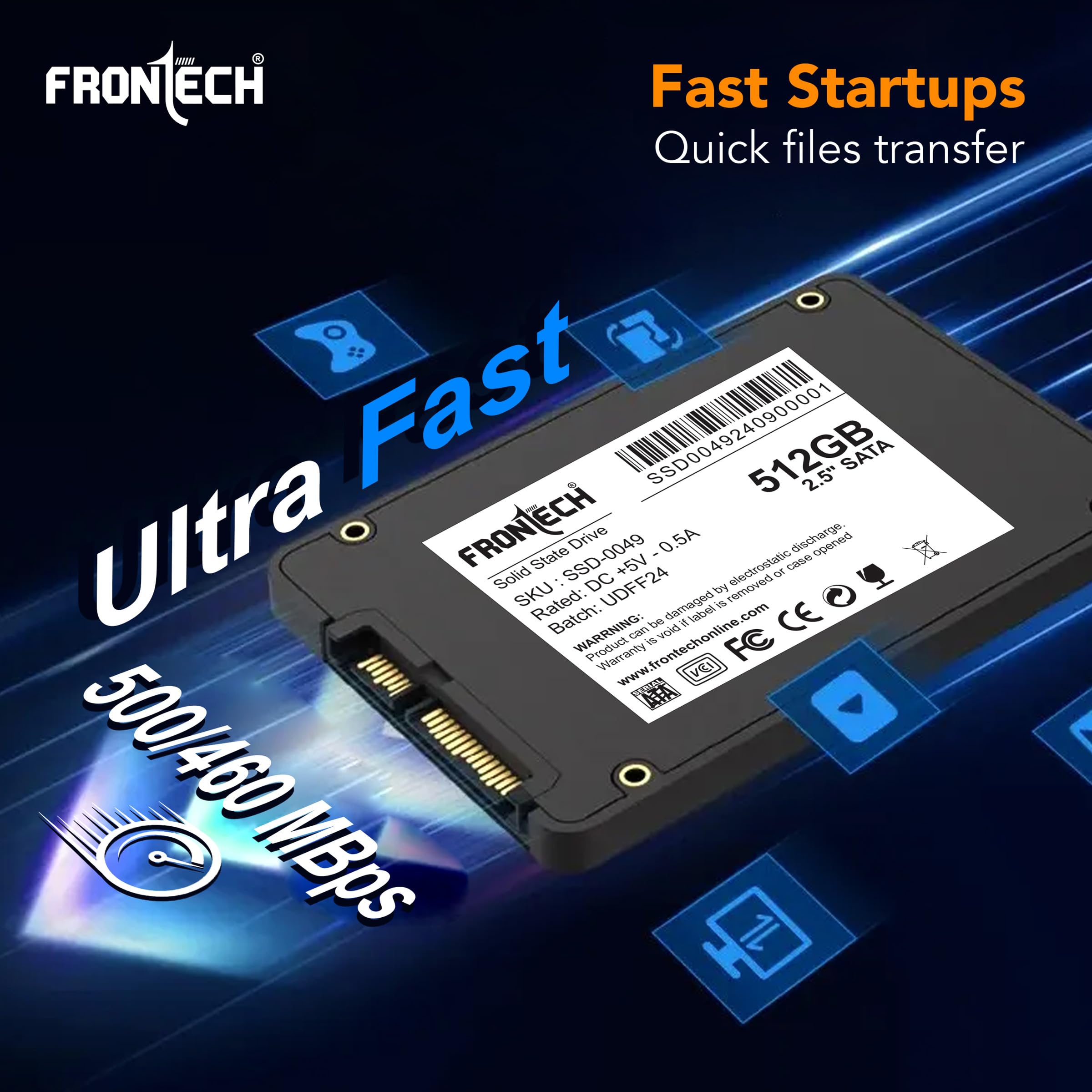 Amazon.in: Buy FRONTECH 512GB Internal SSD, 2.5 SATA3, Low Energy