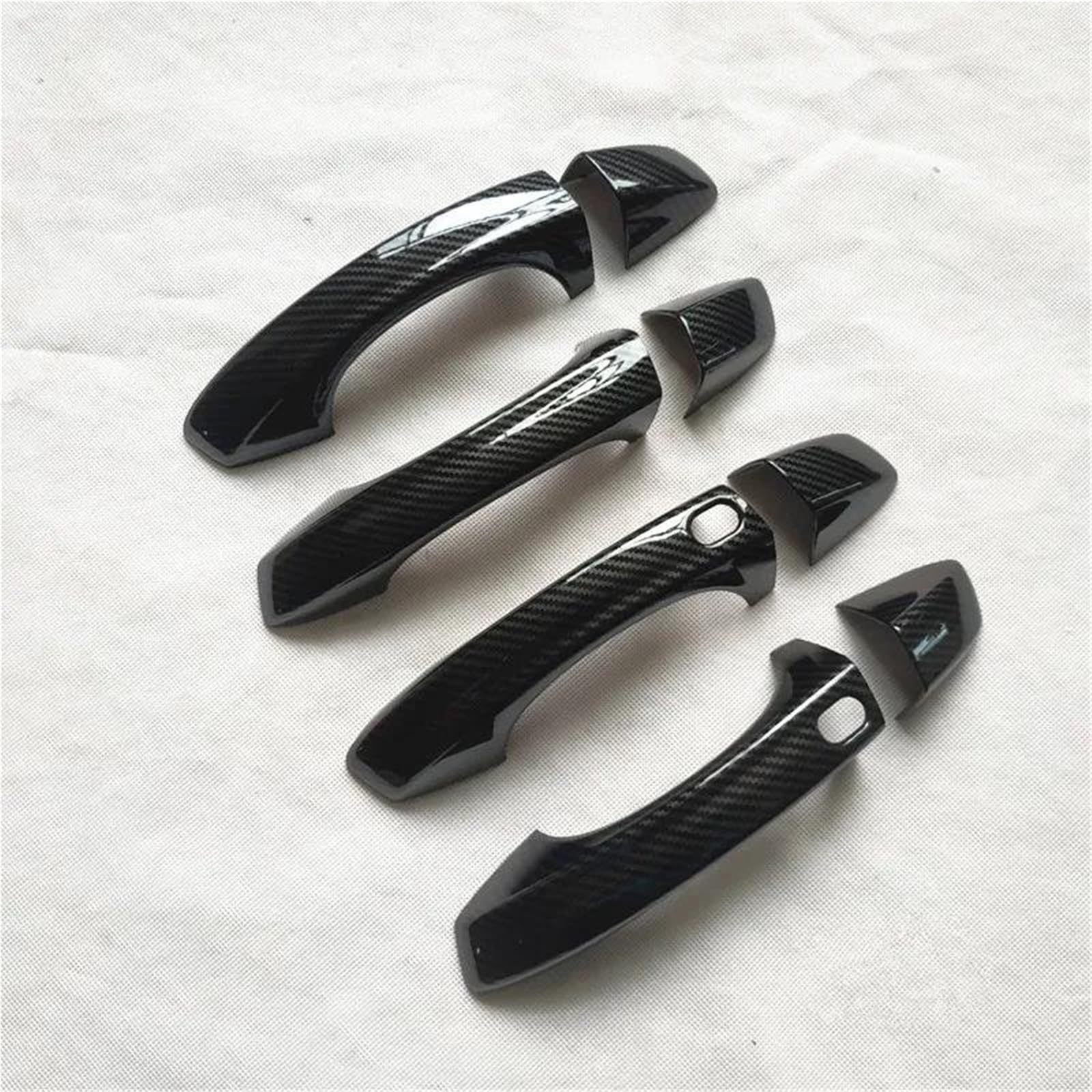 JTWMTY for VW for Touareg CR MK3 2019 Car Accessories Exterior Door Handle Cover Trim Plastic Protective Film Stickers(Style 2)
