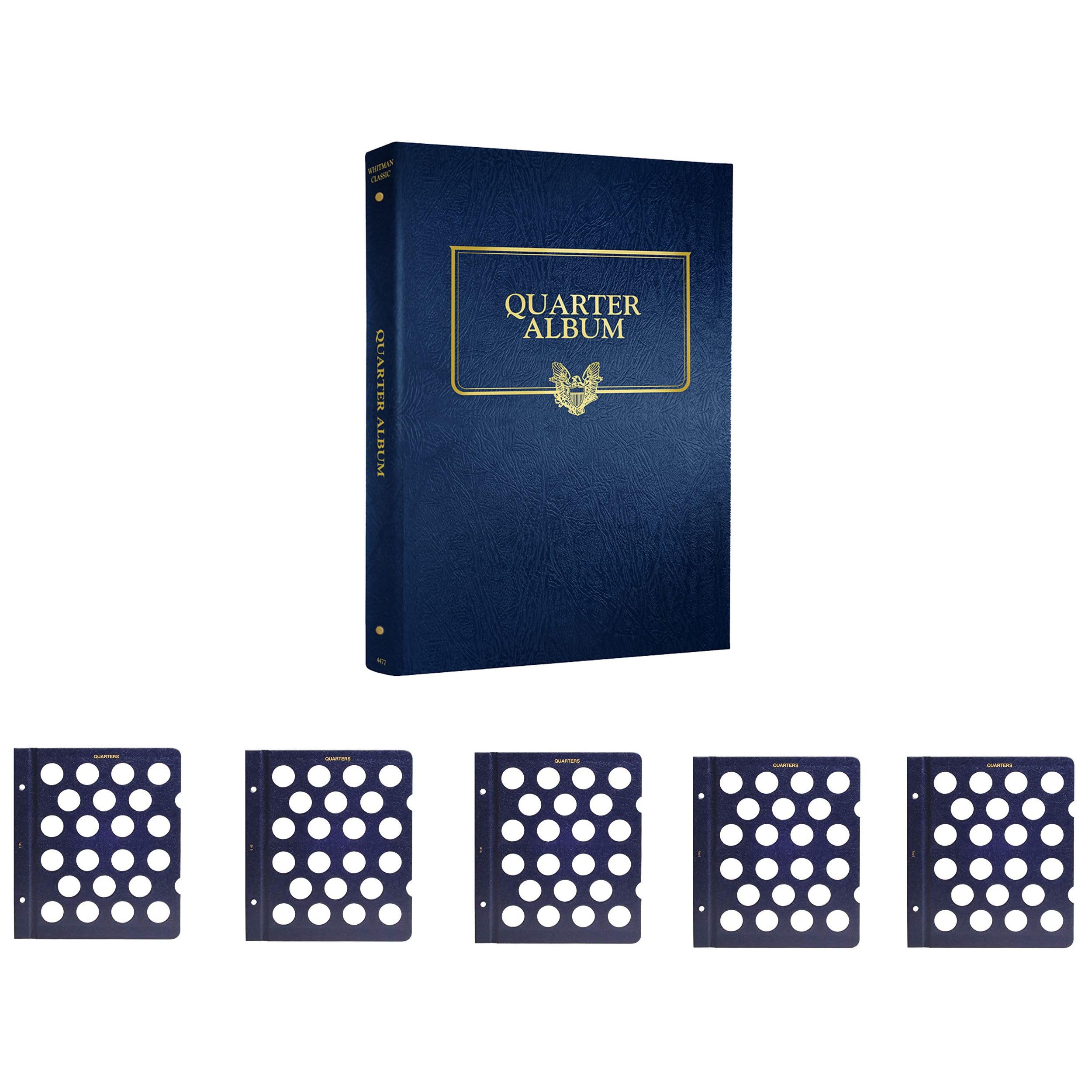 Whitman US and Canada Quarter Coin Album Five Blank Pages #’s 4477, 9145