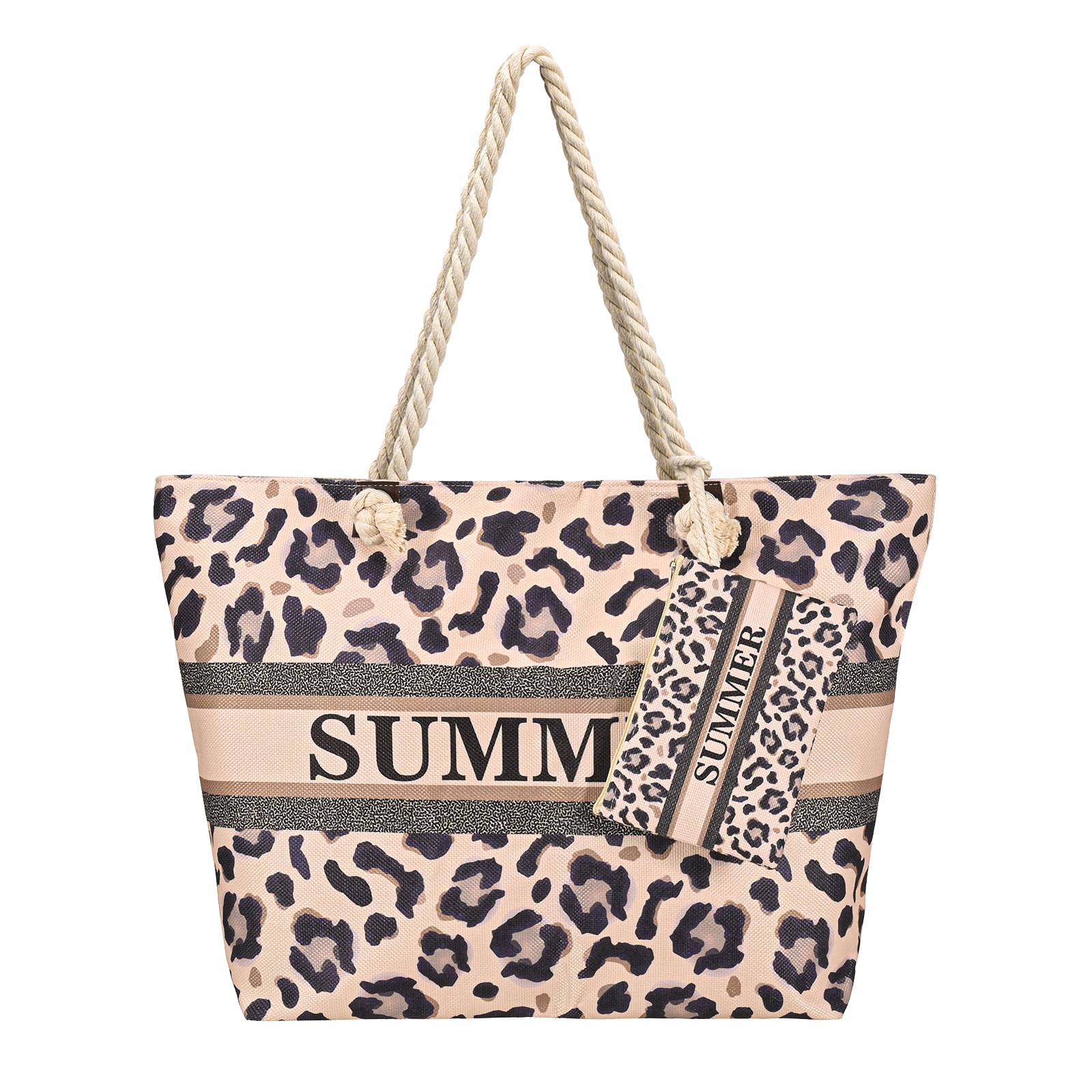 Kldgris Borsa da Spiaggia Donna, Grande XXL Borsa da Spiaggia, Borse Tote a Mano da Donna, Borsa in lino con Cerniera per Spiaggia, Viaggio, Piscina, Shopping