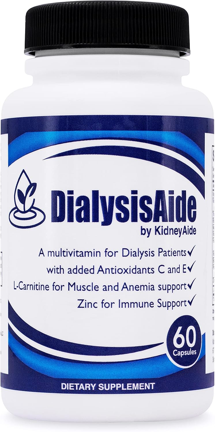DialysisAide the most complete Dialysis Vitamin all of the vitamins in a standard