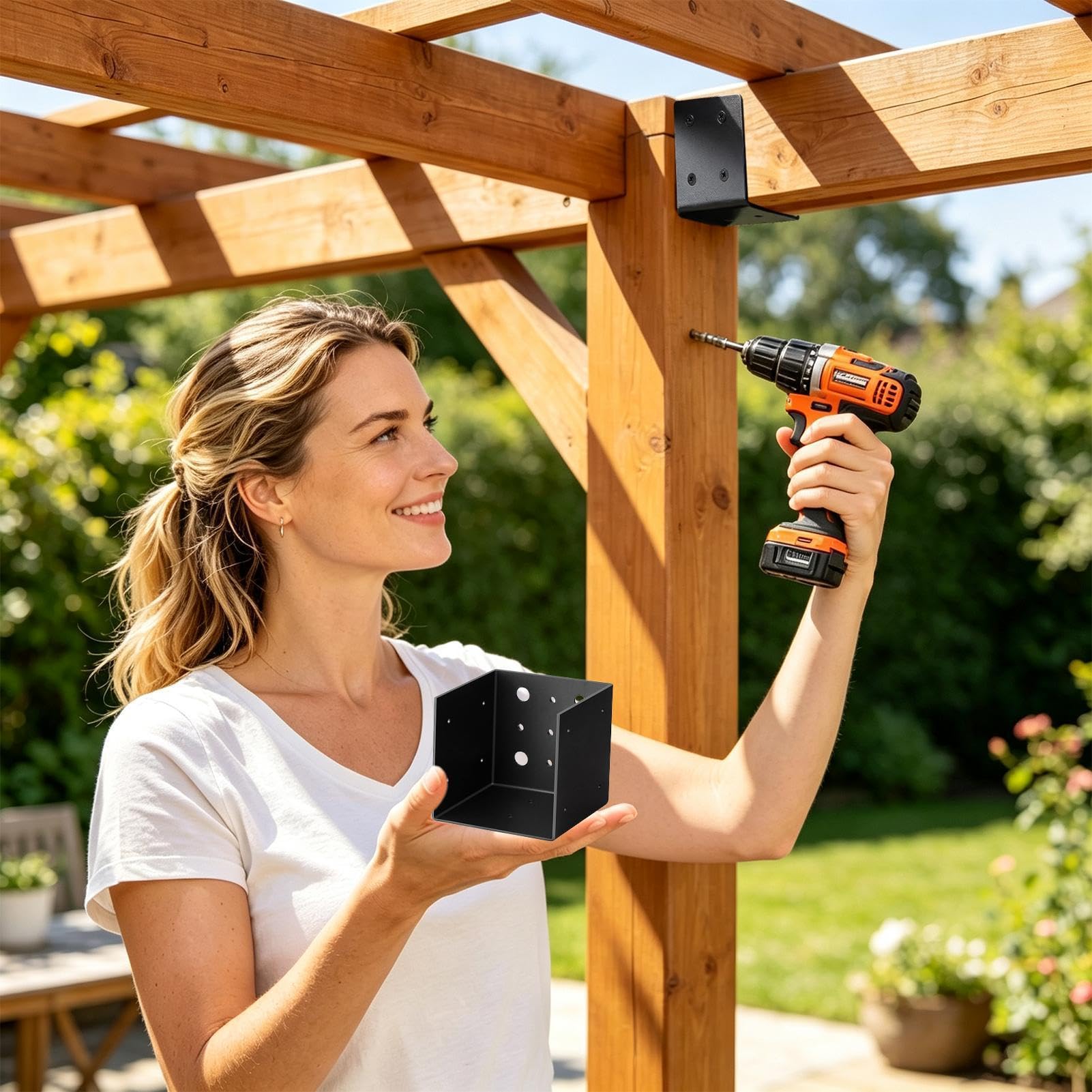 Kit Staffe Pergola Di Supporto Antiruggine Preforata
