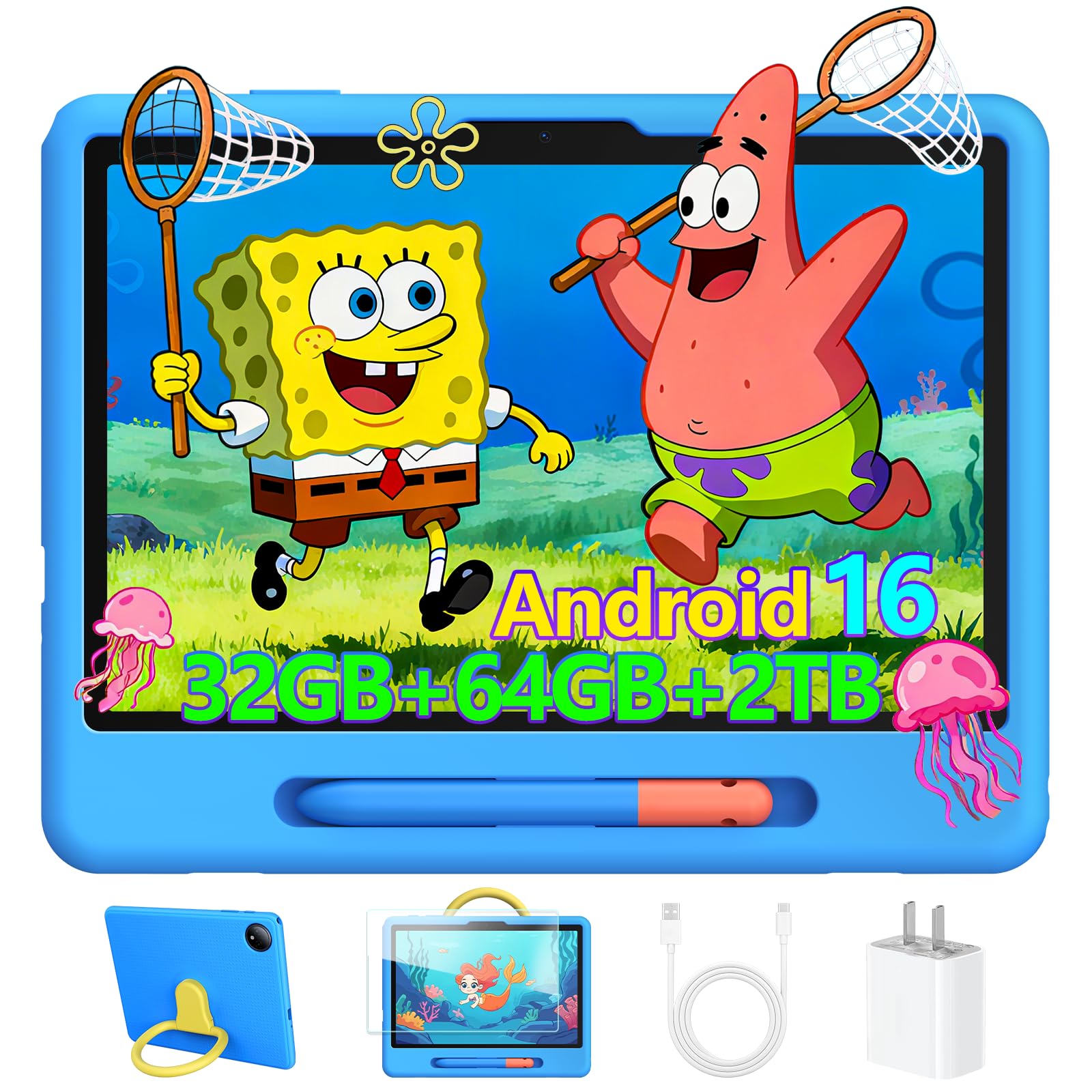 Amazon.co.jp: P10 Kid 10.1インチ 子供用タブレット Android16 90Hz