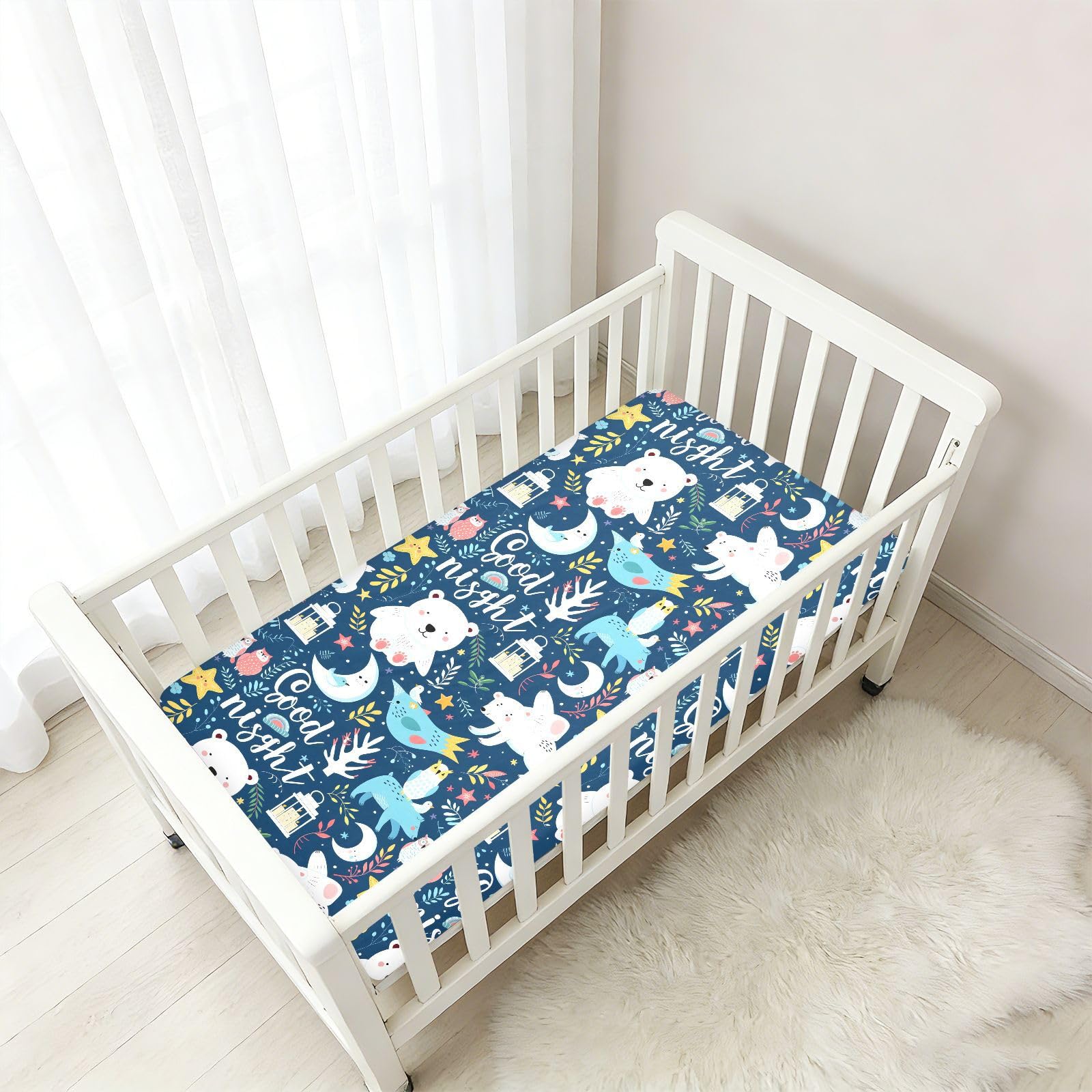Babybettlaken für Jungen und Mädchen, weich, für Kleinkinder, Standardmatratze, 71,1 x 132,1 cm