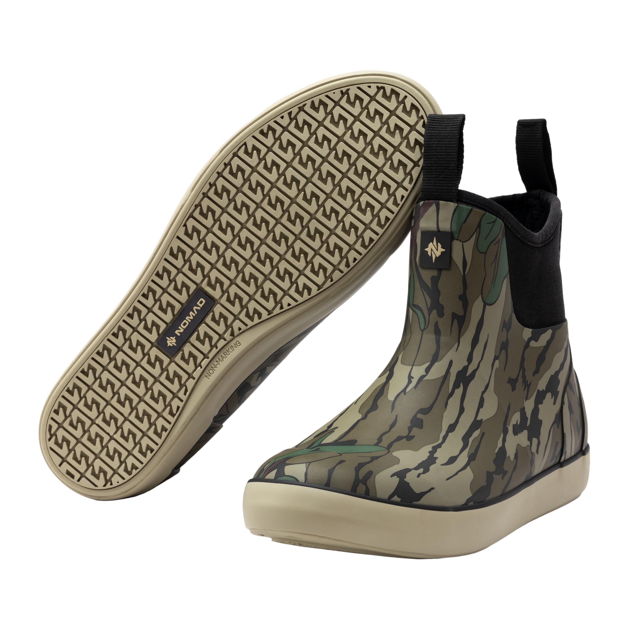 Nomad Men's BA Boot, Rubber Ankle Hunting Boot, Mossy Oak Greenleaf, 12